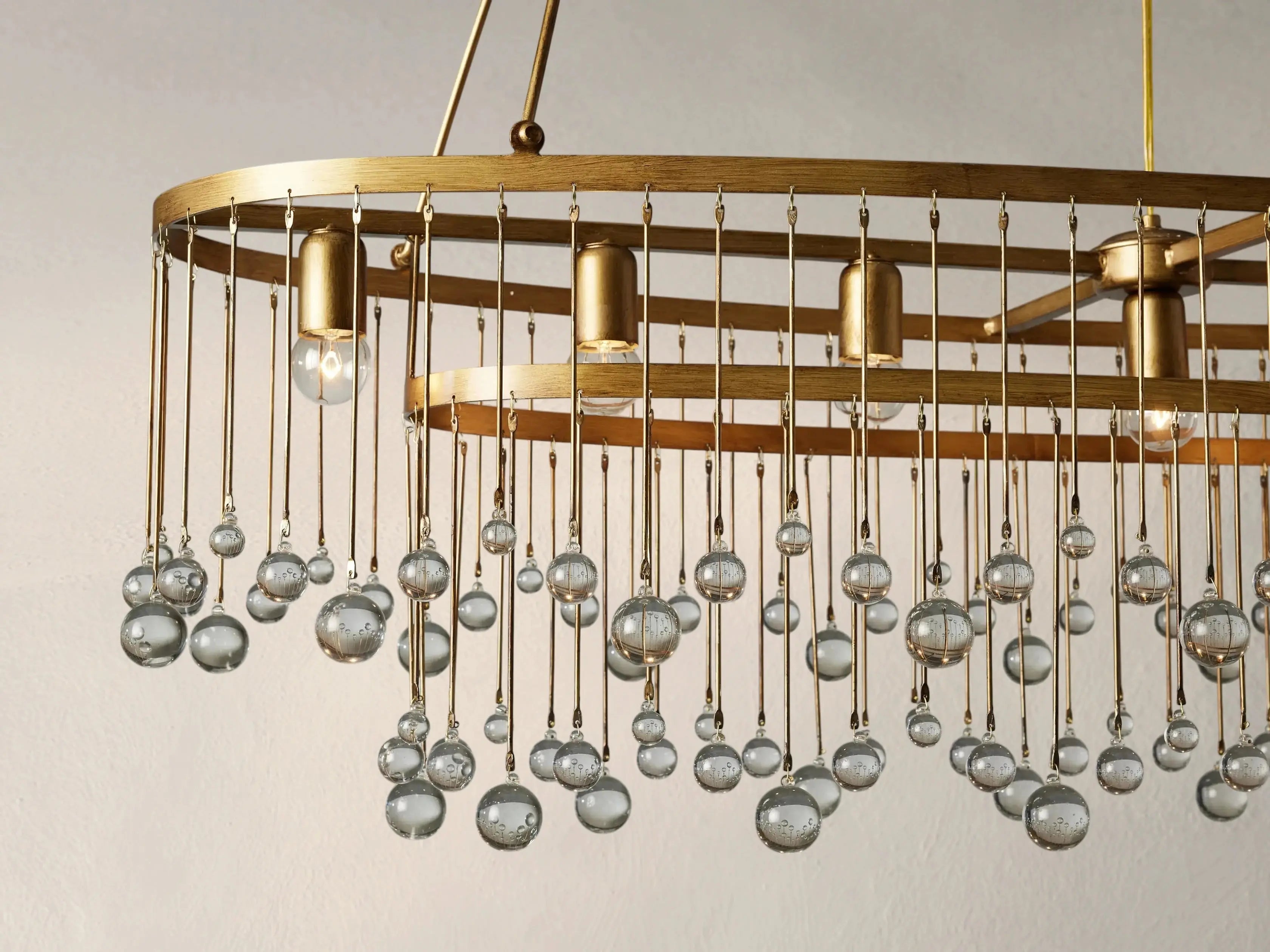 Galior Oval Chandelier ZELNO LIGHTING