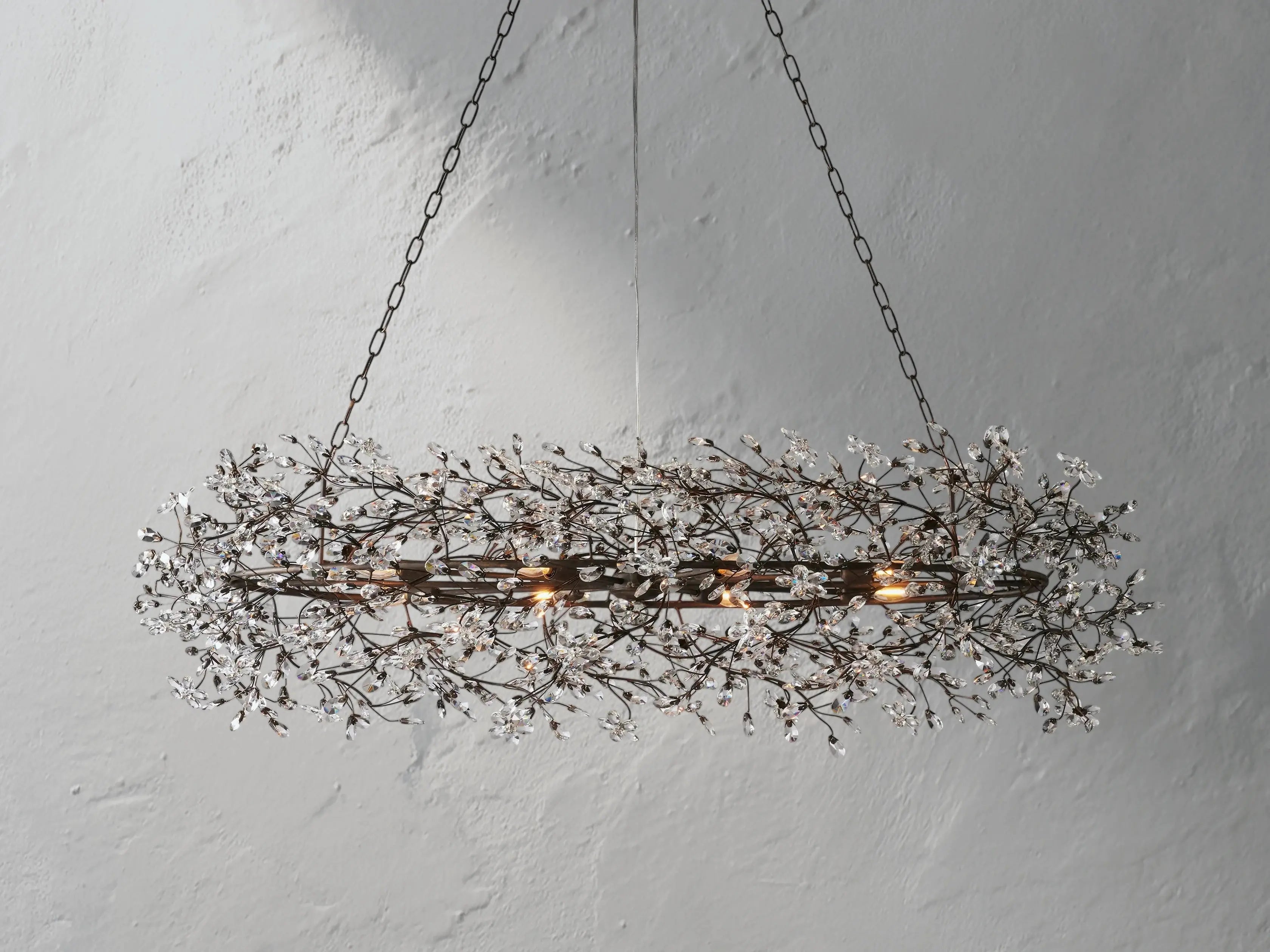 Fiona Oval Chandelier ZELNO LIGHTING