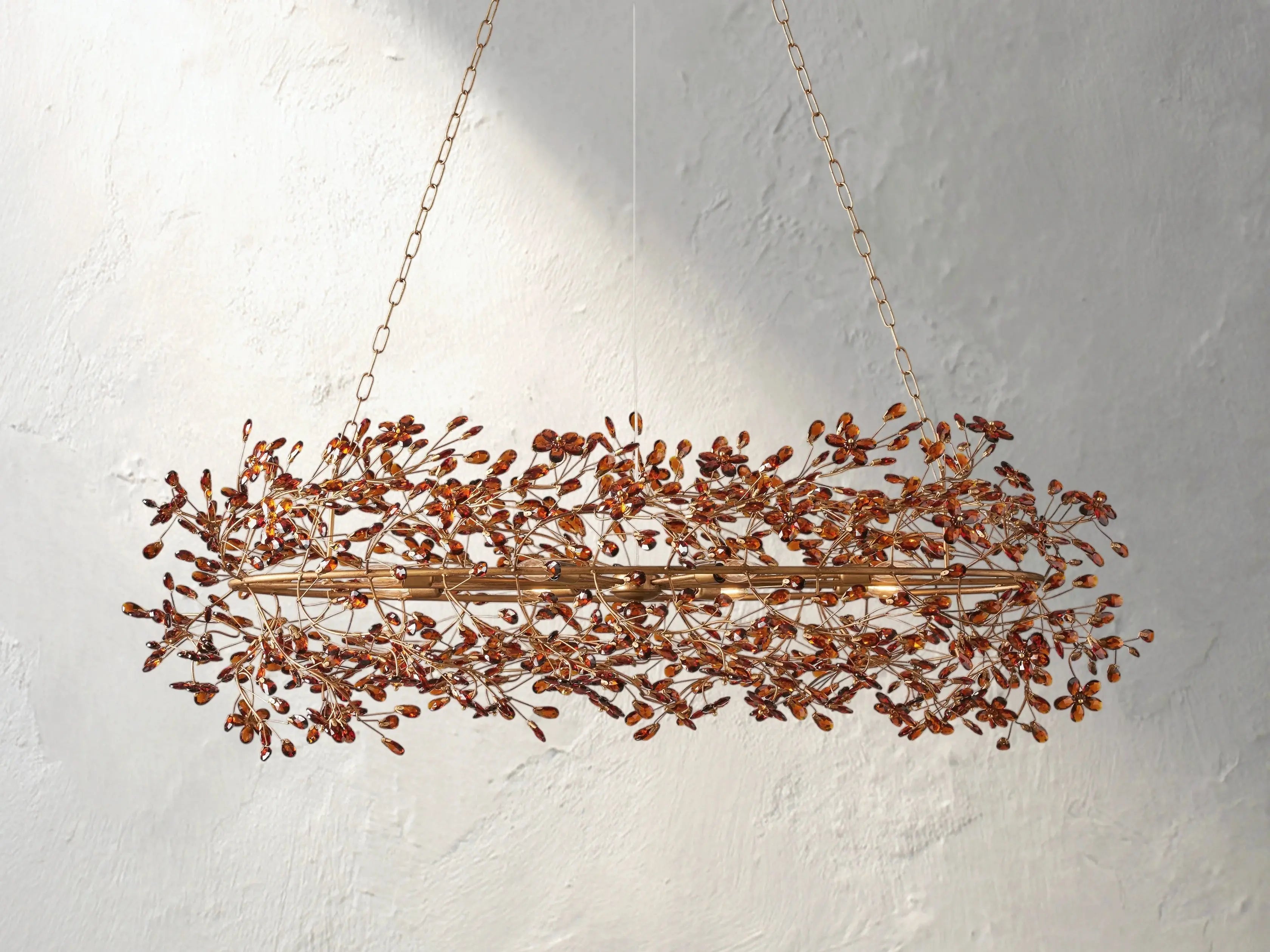 Fiona Oval Chandelier ZELNO LIGHTING