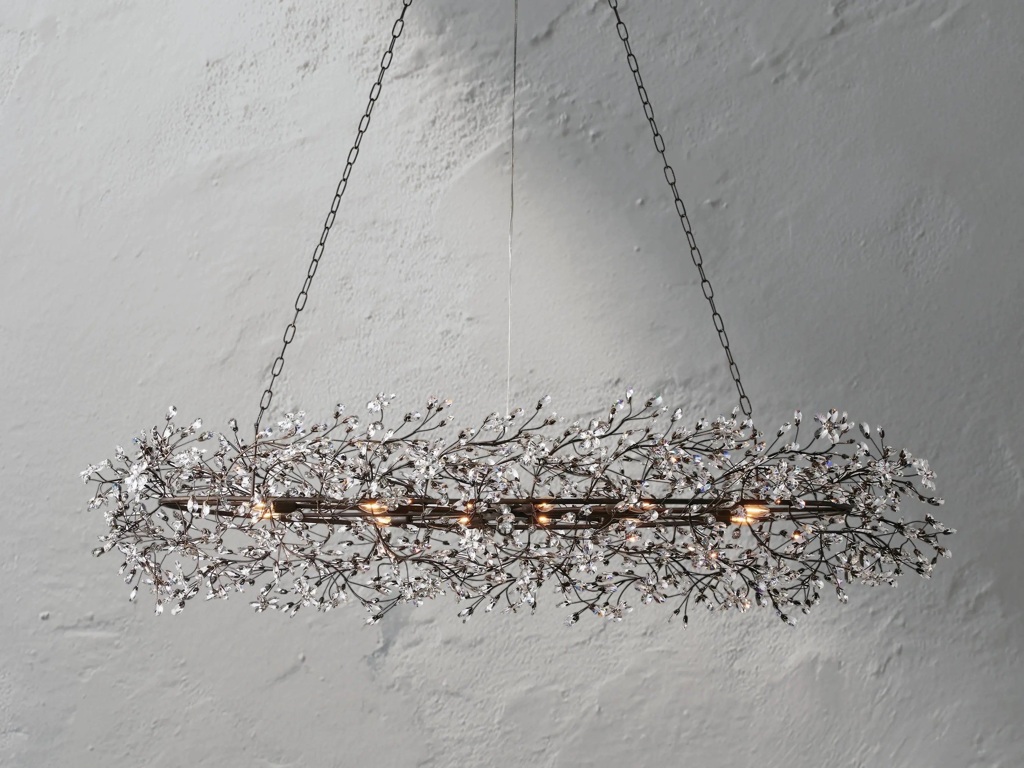 Fiona Oval Chandelier ZELNO LIGHTING