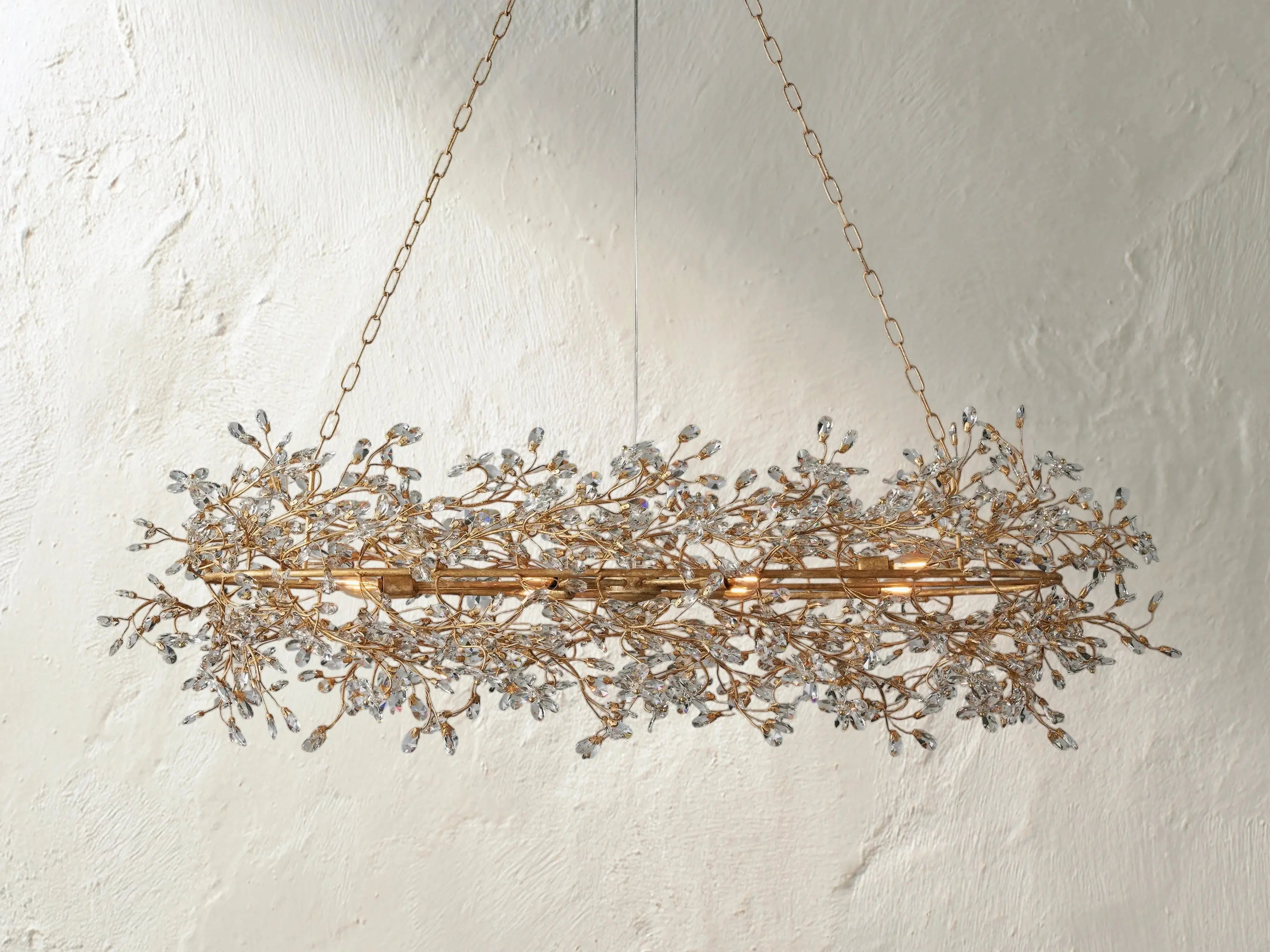 Fiona Oval Chandelier ZELNO LIGHTING