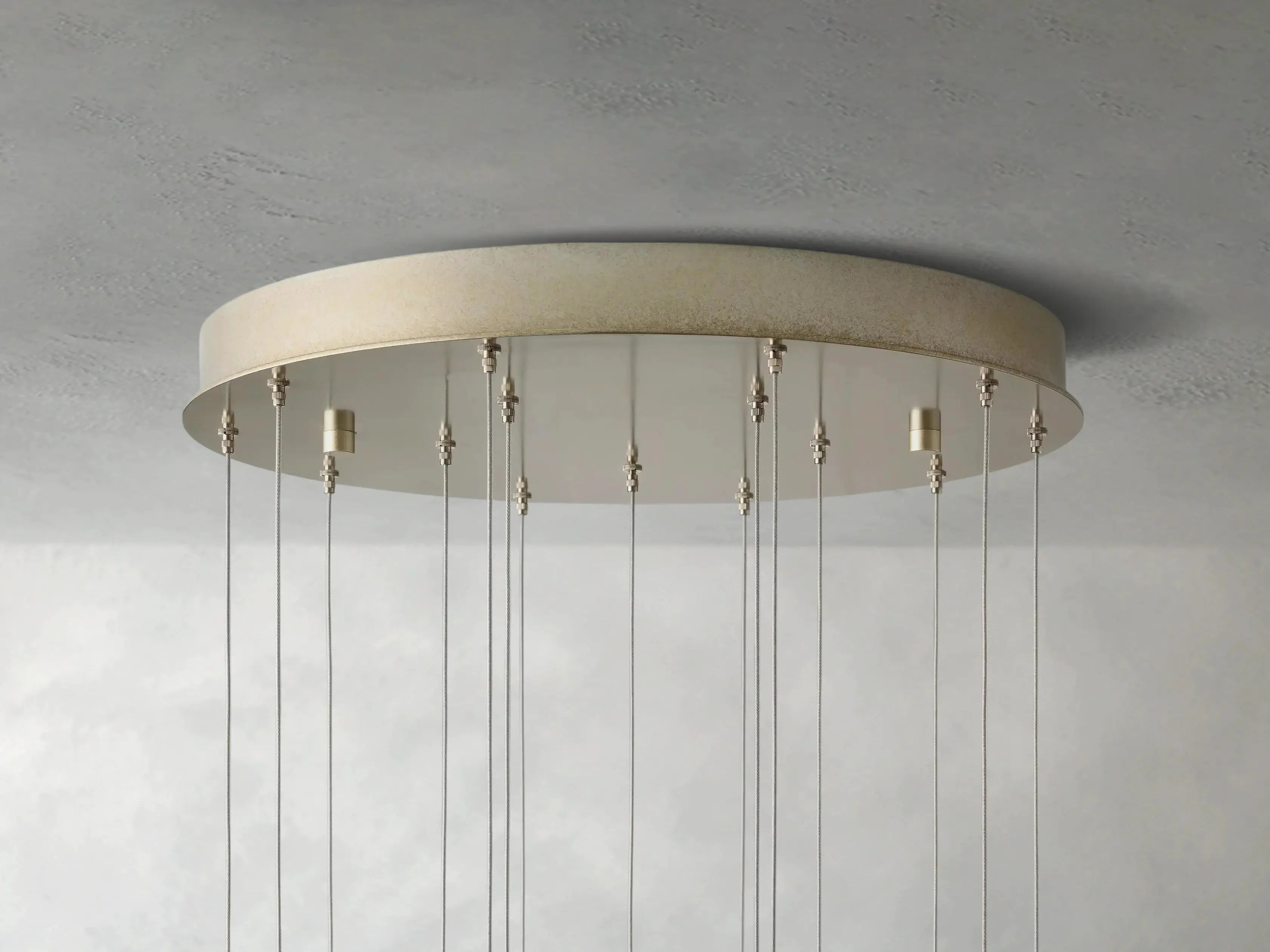 Jaina Selenite Round Chandelier ZELNO LIGHTING