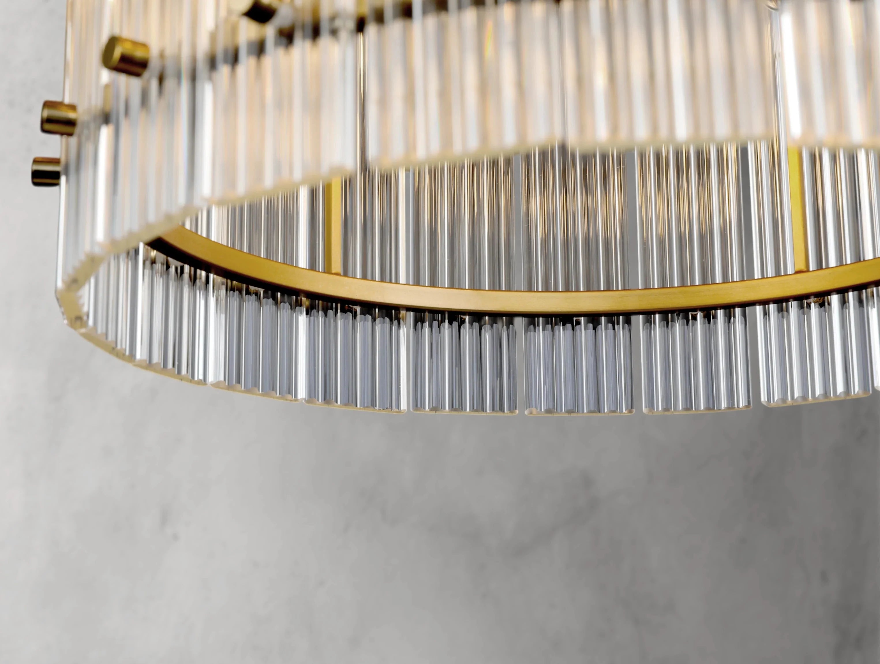 Royce Two-Tier Round Chandelier ZELNO LIGHTING