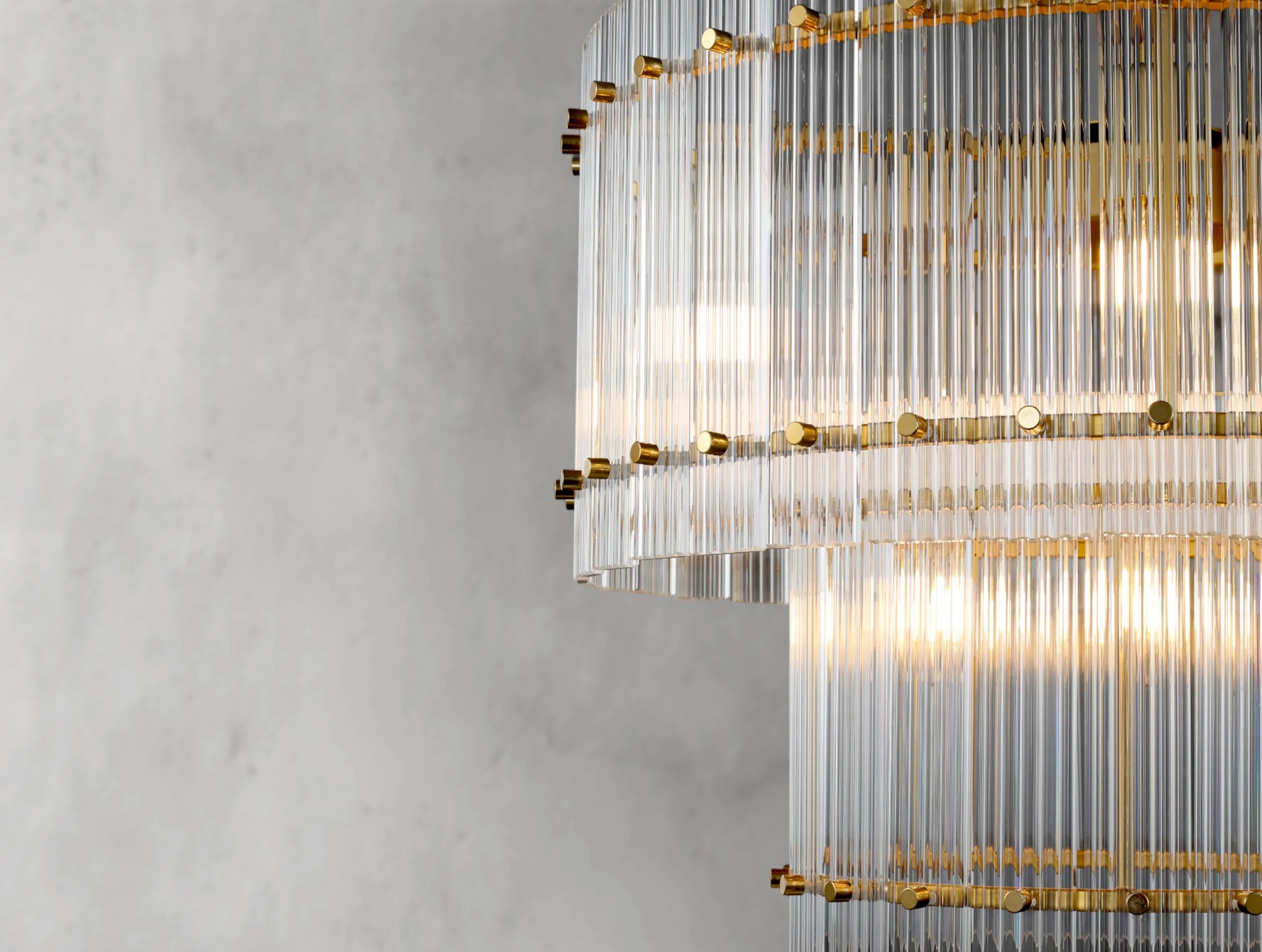 Royce Two-Tier Round Chandelier ZELNO LIGHTING