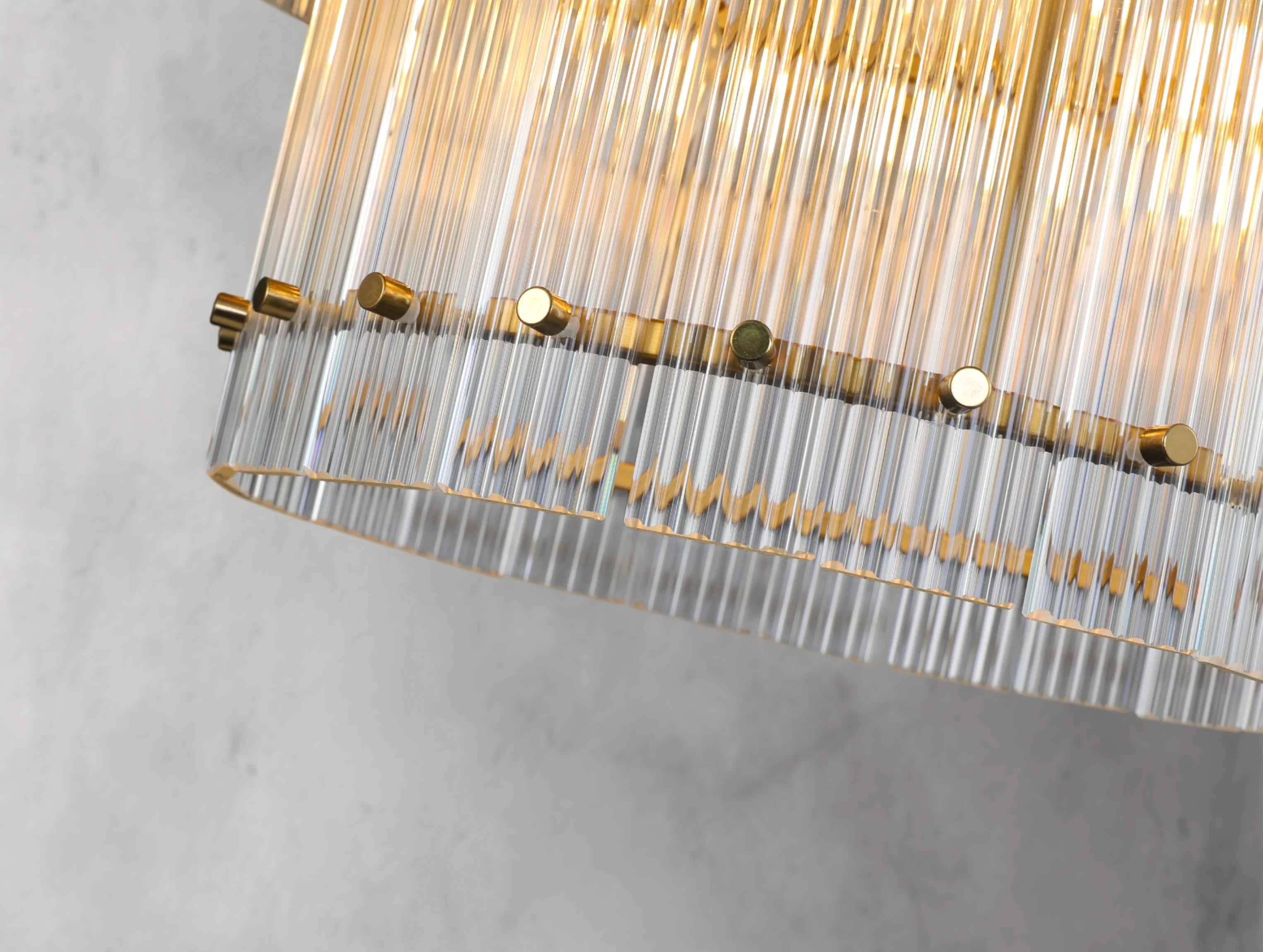 Royce Two-Tier Round Chandelier ZELNO LIGHTING