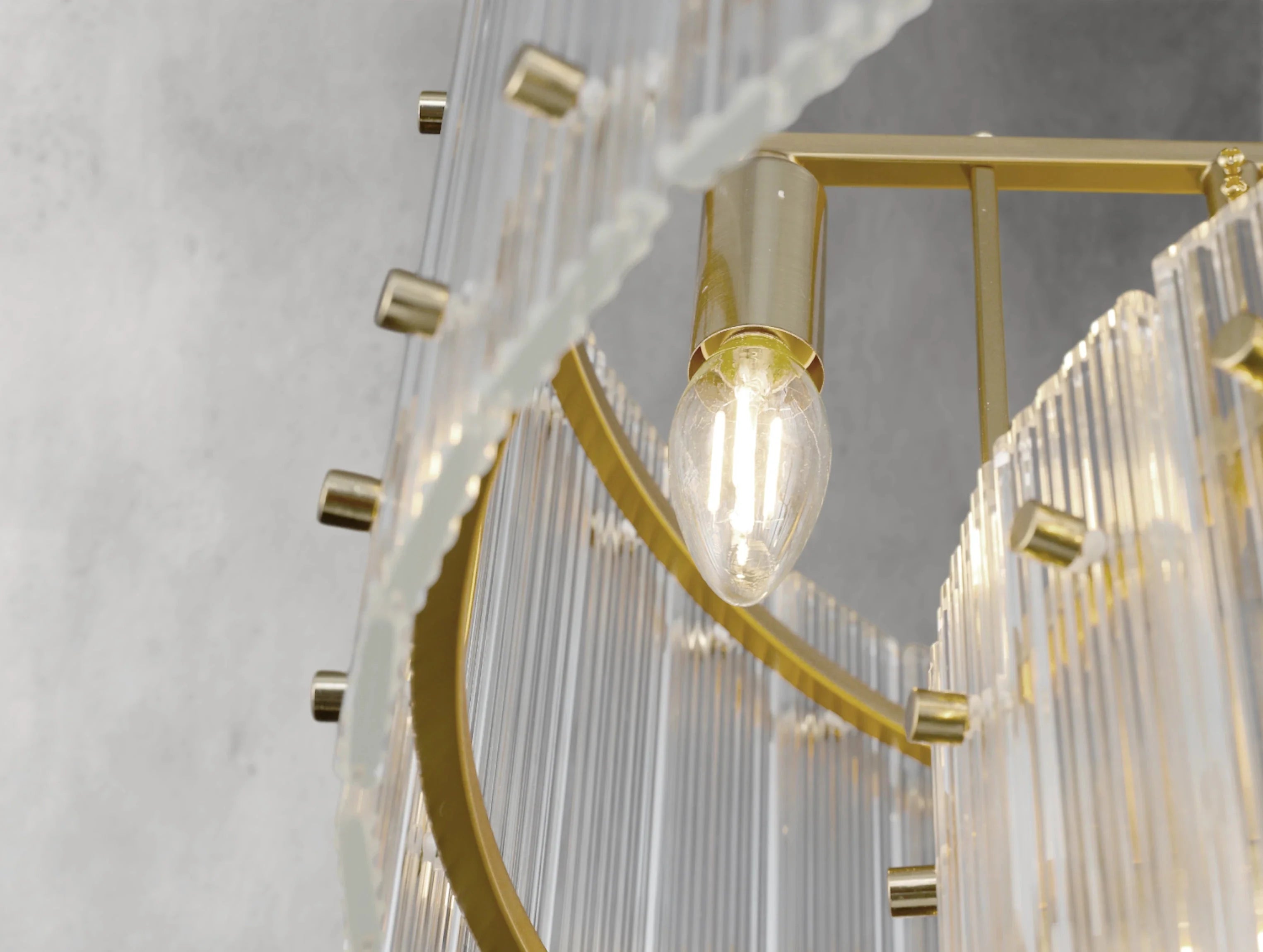 Royce Two-Tier Round Chandelier ZELNO LIGHTING