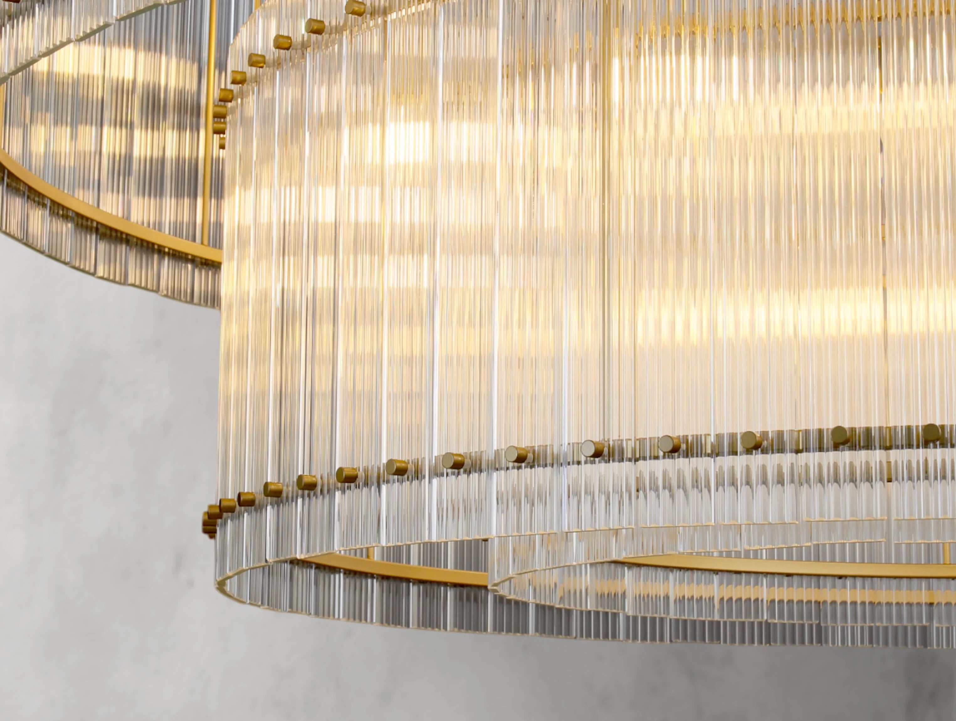 Royce Two-Tier Round Chandelier ZELNO LIGHTING
