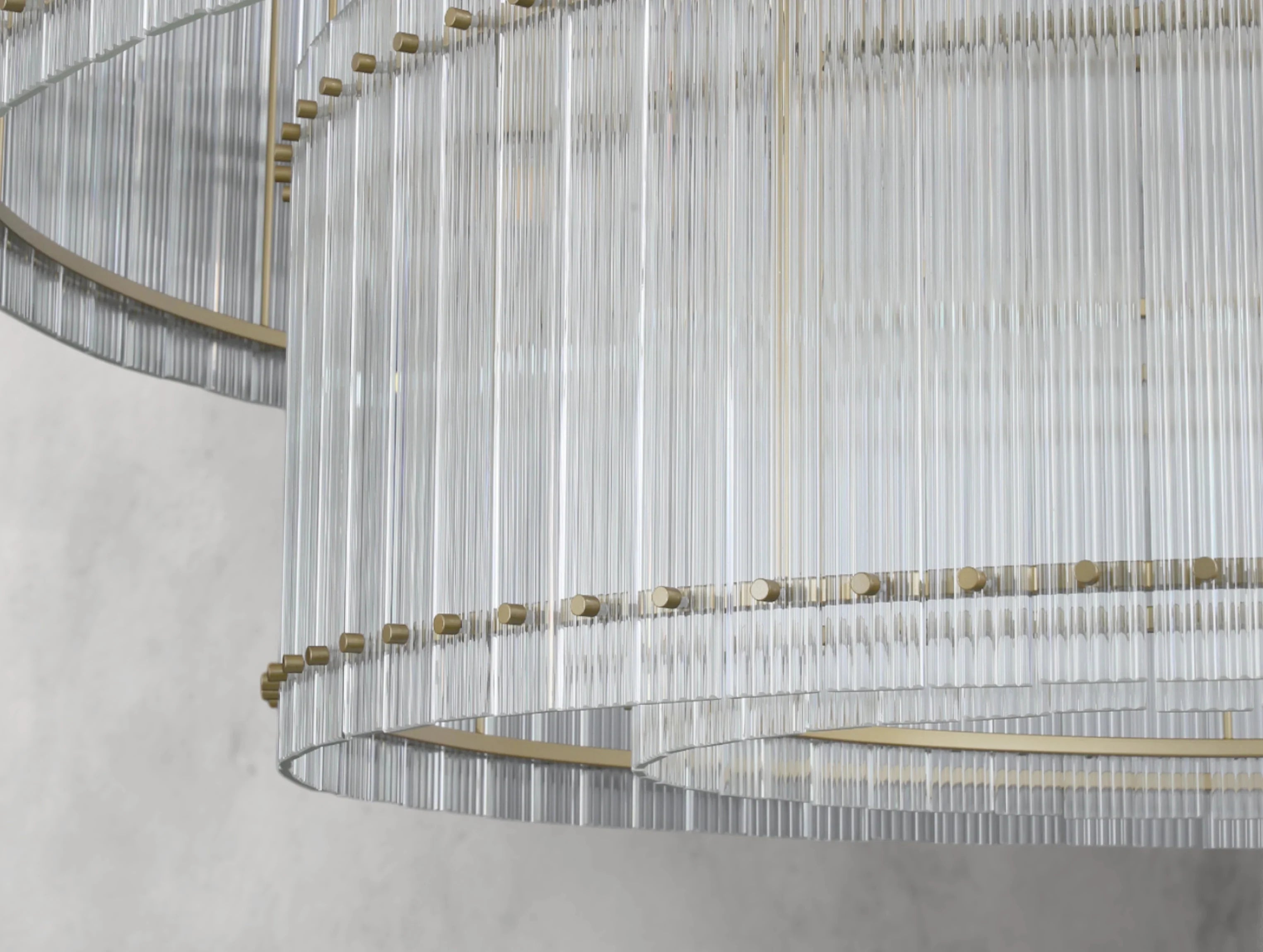 Royce Two-Tier Round Chandelier ZELNO LIGHTING