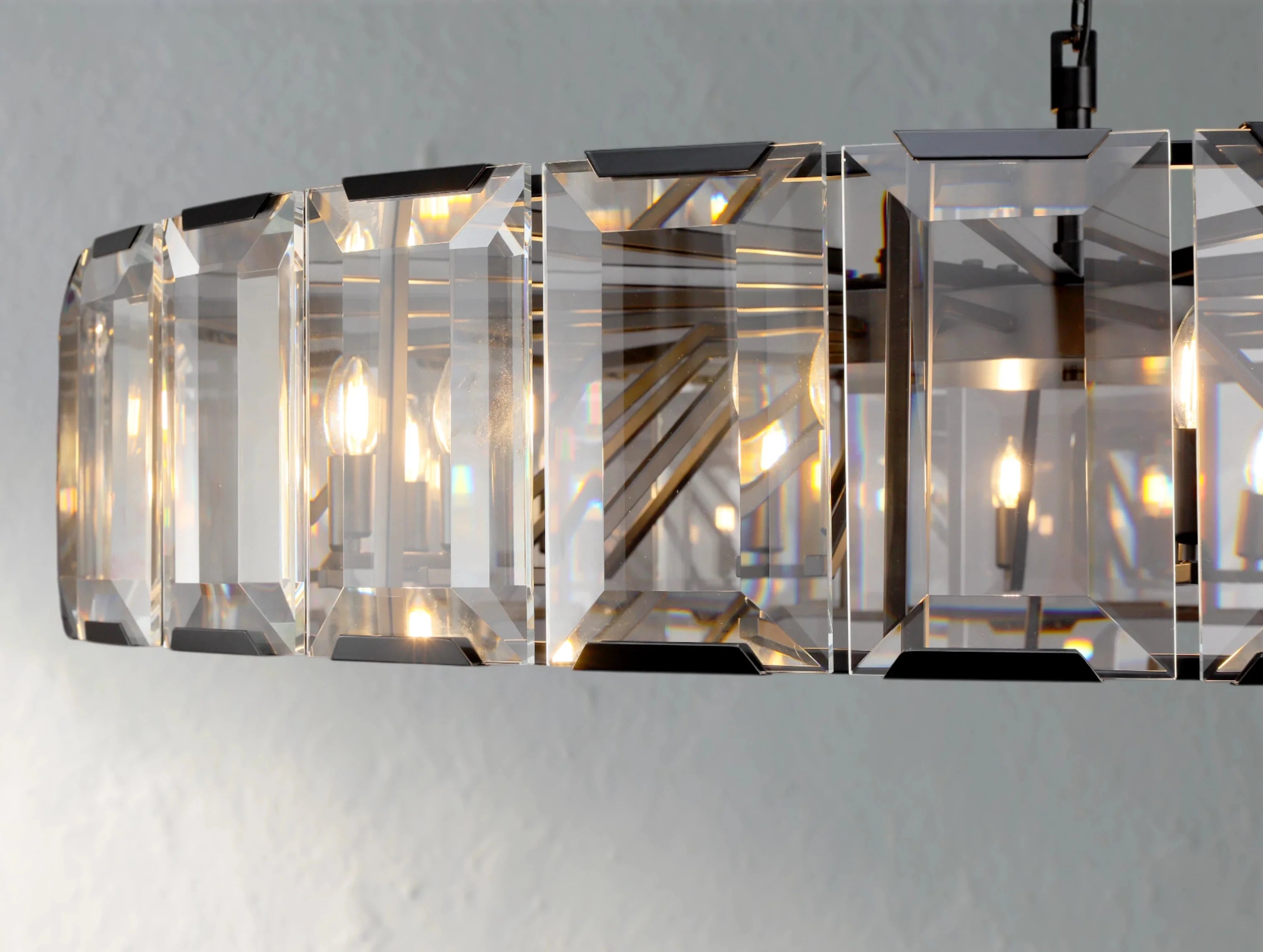 Valonne Crystal Round Chandelier ZELNO LIGHTING