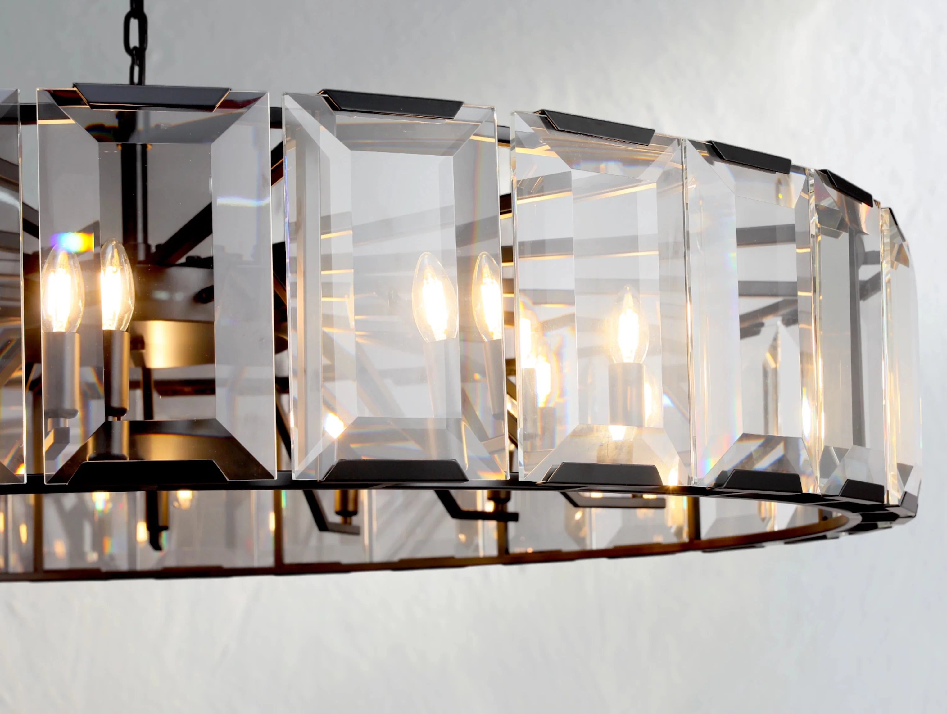 Valonne Crystal Round Chandelier ZELNO LIGHTING