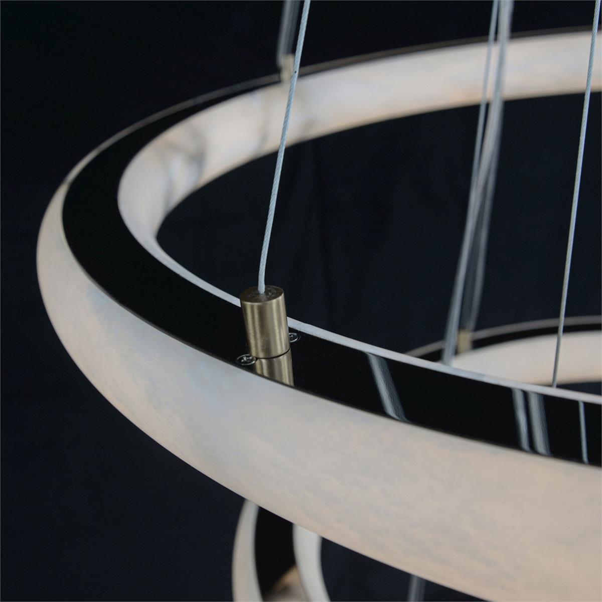 Luca Three-Tier Alabaster Pendant Chandelier - Zelnolighting