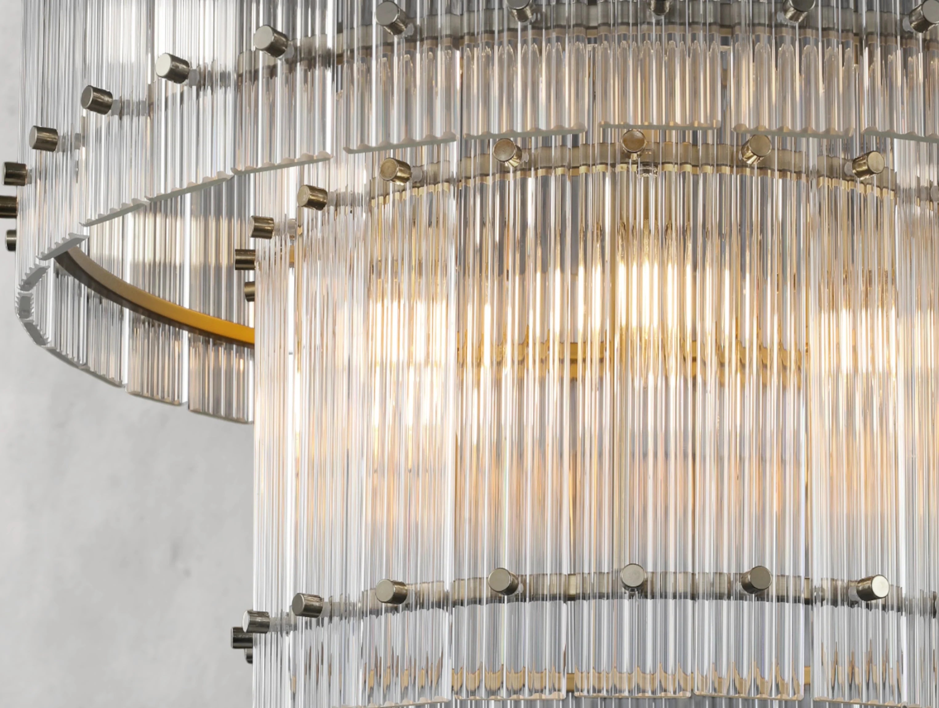 Royce Two-Tier Round Chandelier ZELNO LIGHTING