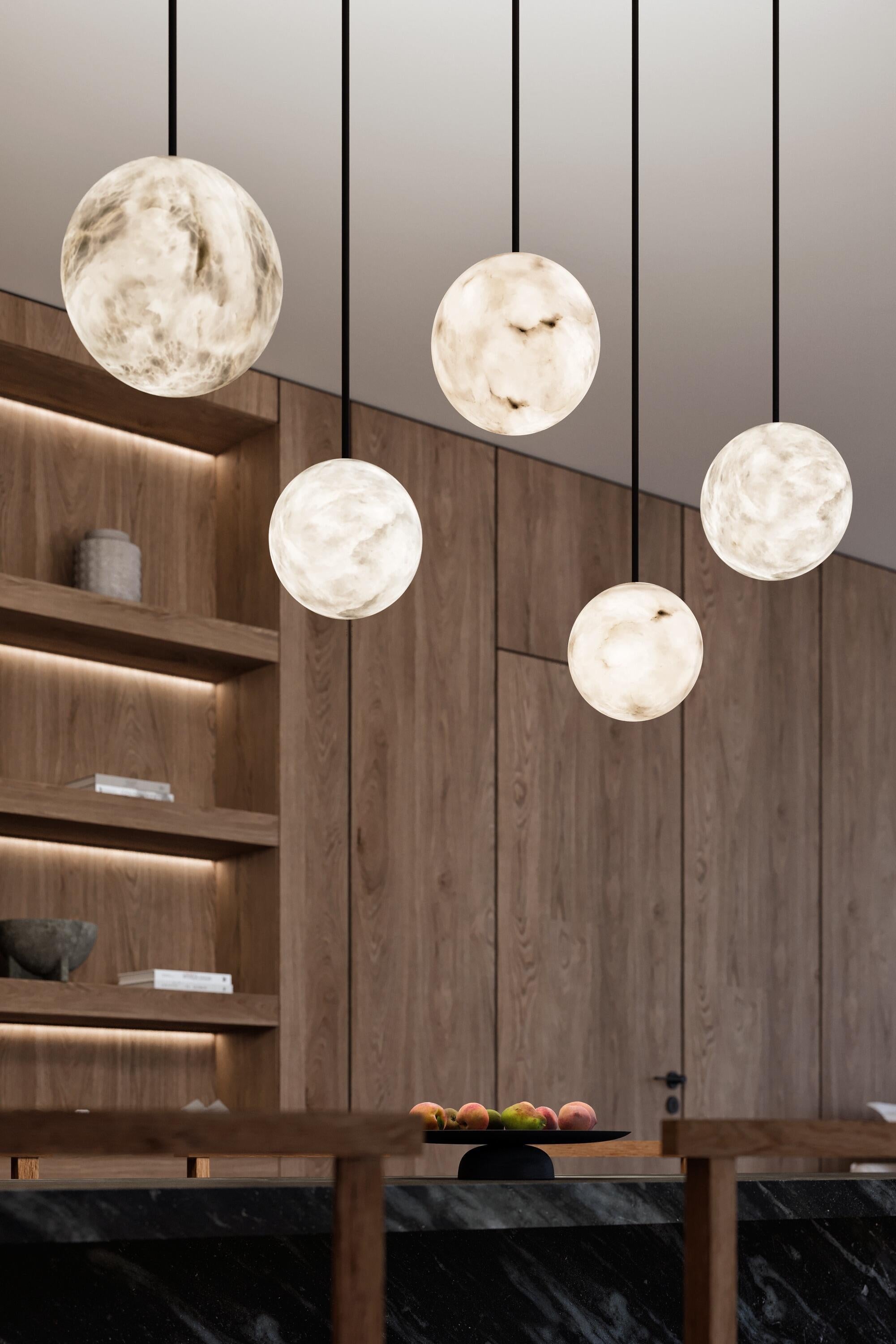 Alabaster Constellation Chandelier, Multi Pendant Light - Zelnolighting
