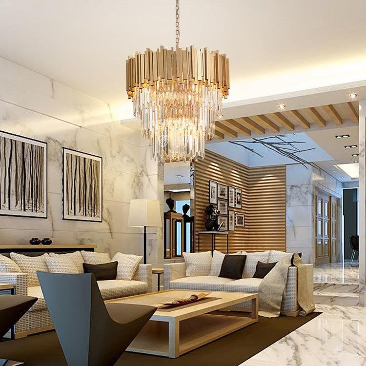 Elian Kaia Crystal Pendant Chandelier - Zelnolighting