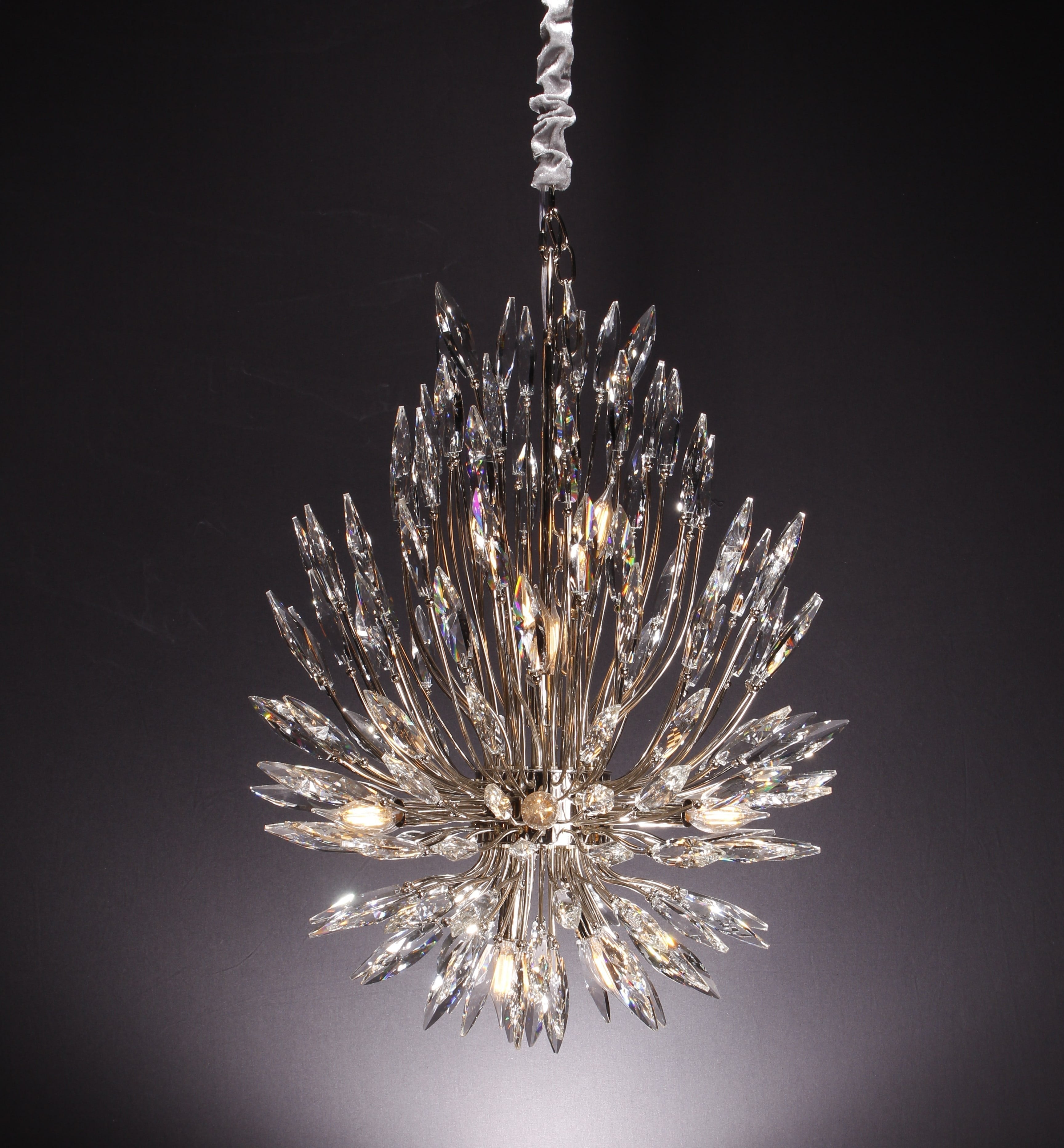 Lily Starburst Crystal Sputnik Chandelier - Zelnolighting