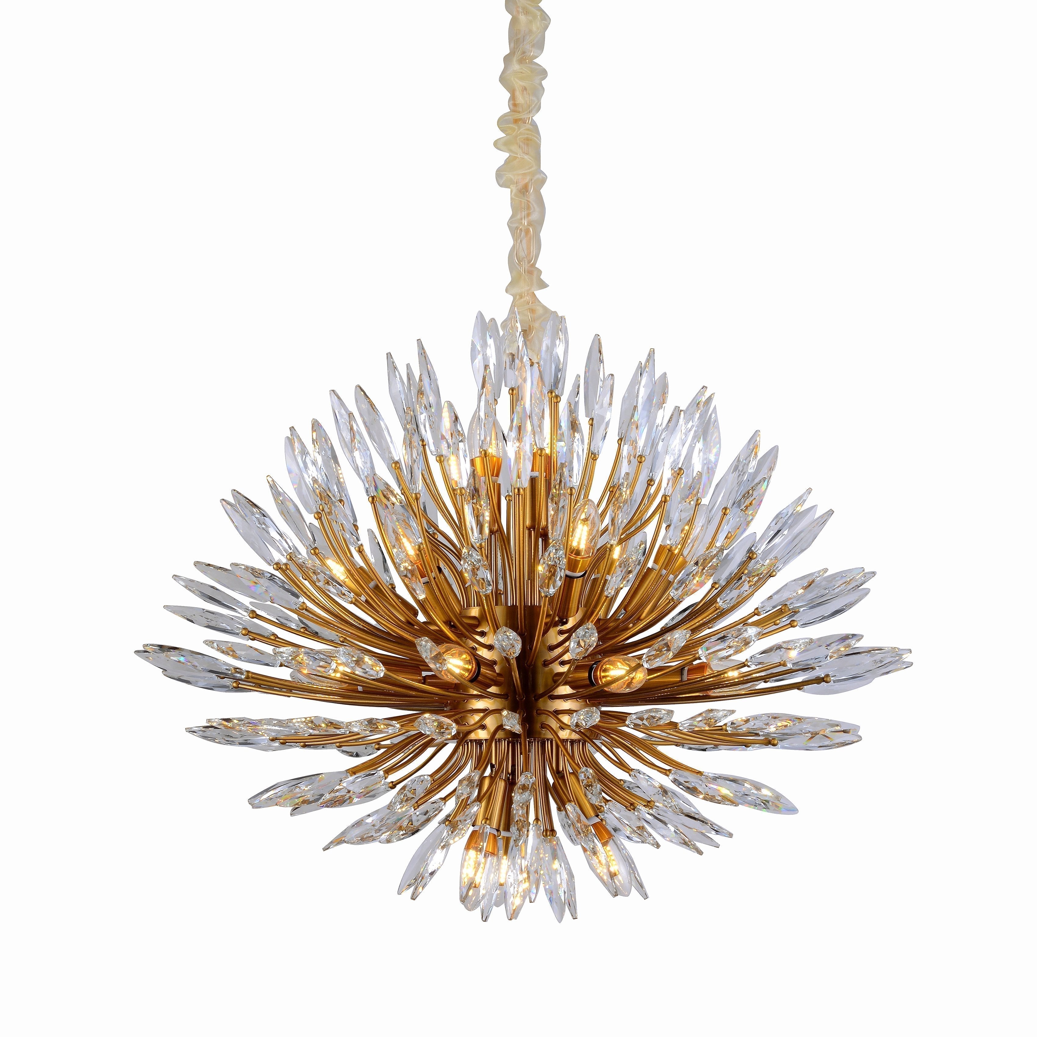 Lily Starburst Crystal Sputnik Chandelier - Zelnolighting