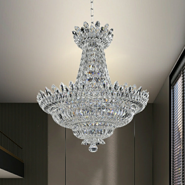 Empire Style Foyer Ceiling Chandelier Crystal Pendant Light For Living Room Decoration