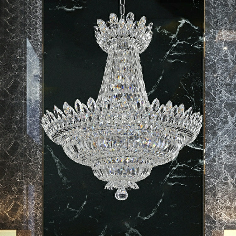 Empire Style Foyer Ceiling Chandelier Crystal Pendant Light For Living Room Decoration