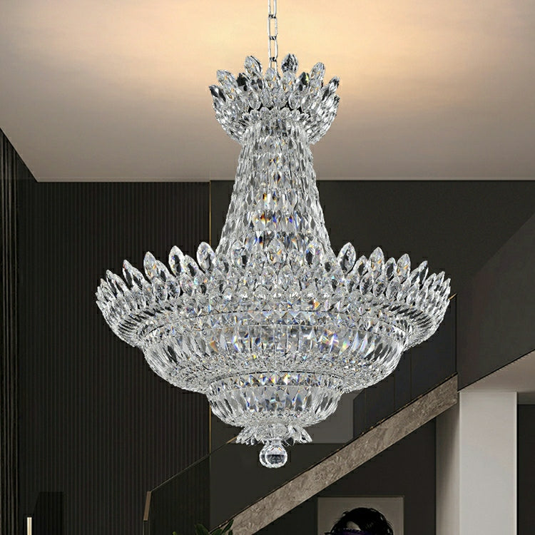 Empire Style Foyer Ceiling Chandelier Crystal Pendant Light For Living Room Decoration