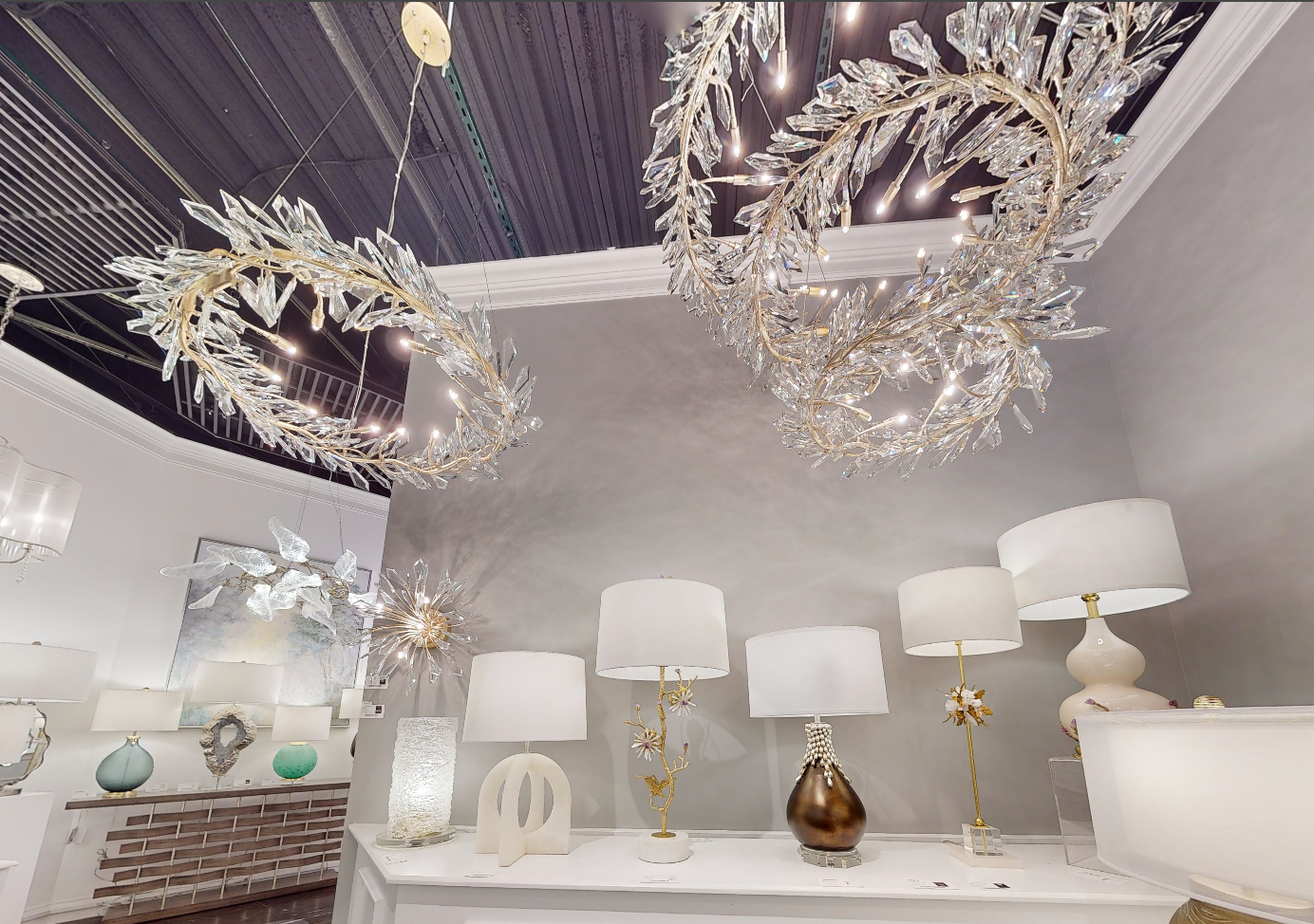 Kotta Twelve-Light Cut-Crystal Pendant Chandelier AJC-9281 - Zelnolighting
