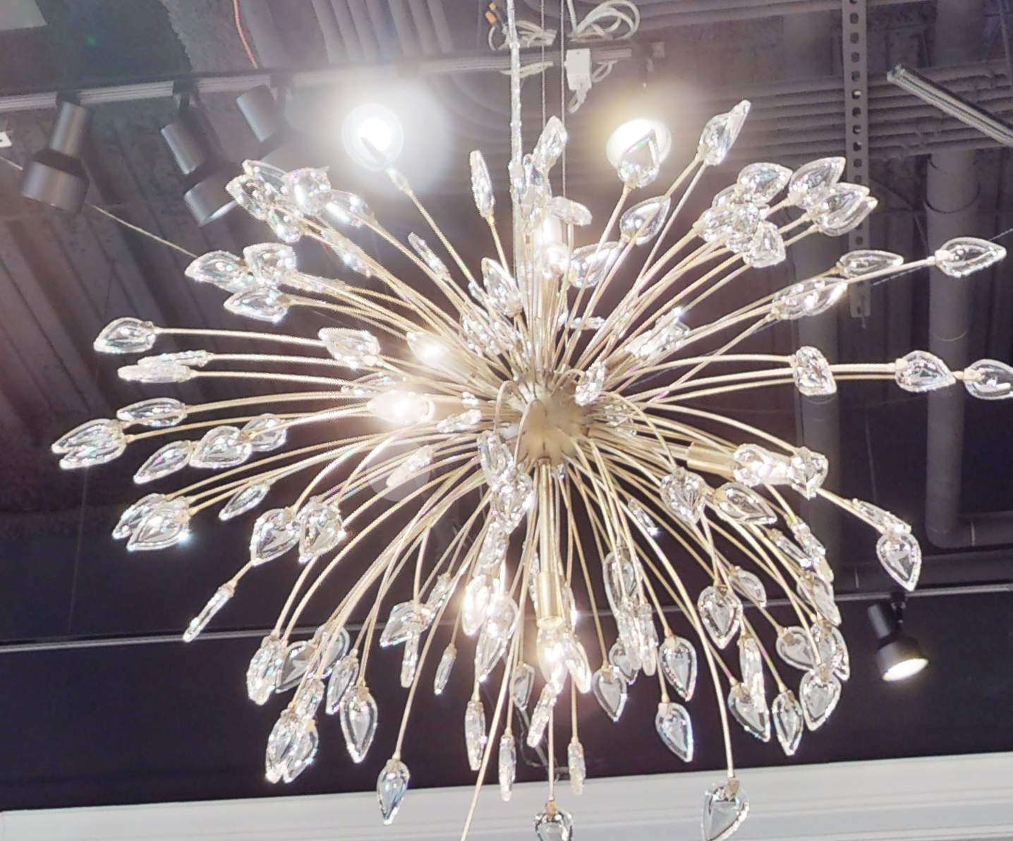 Reveille Crystal Constellation Seven-Light Pendant Chandelier - Zelnolighting