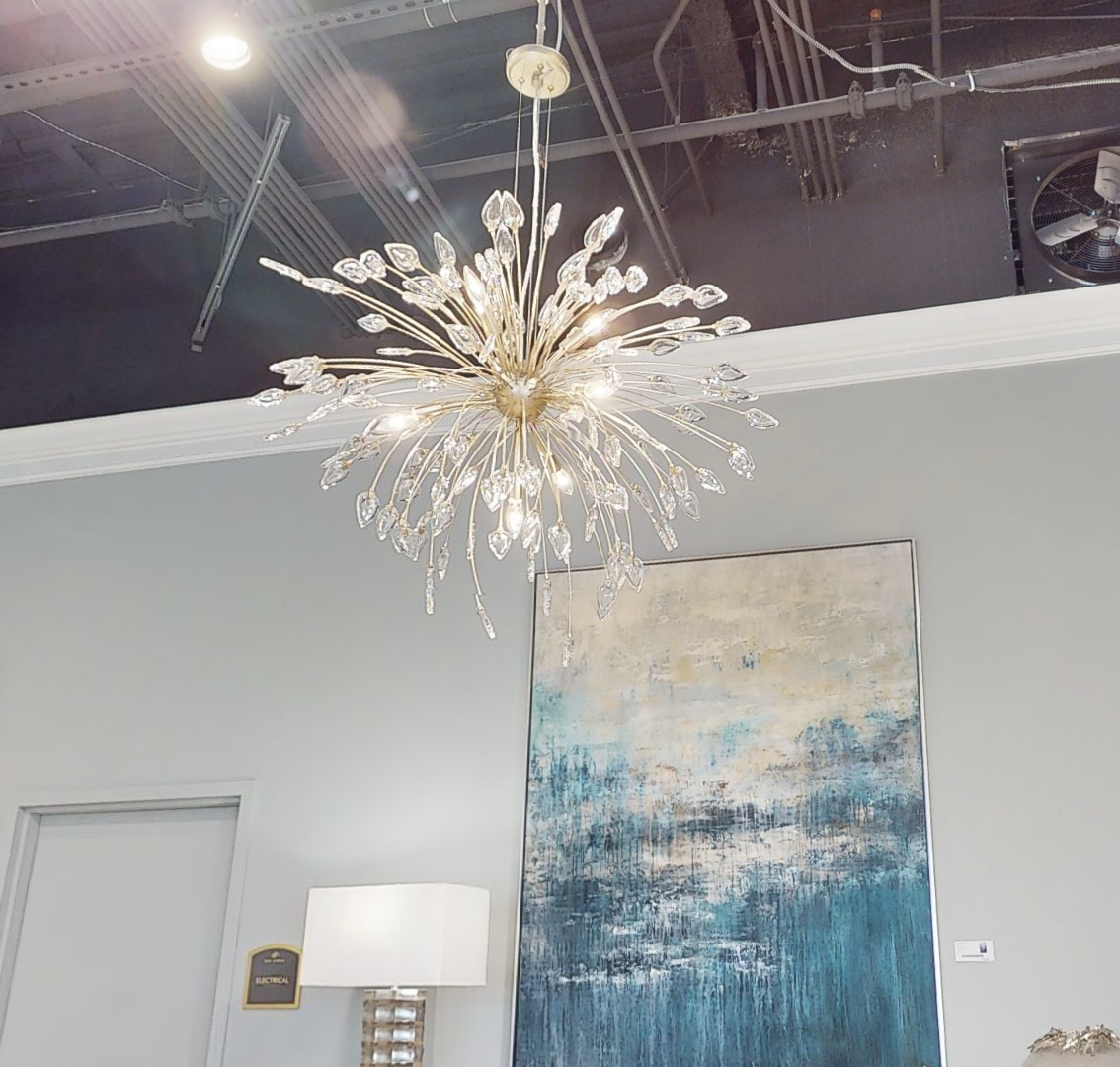 Reveille Crystal Constellation Seven-Light Pendant Chandelier - Zelnolighting