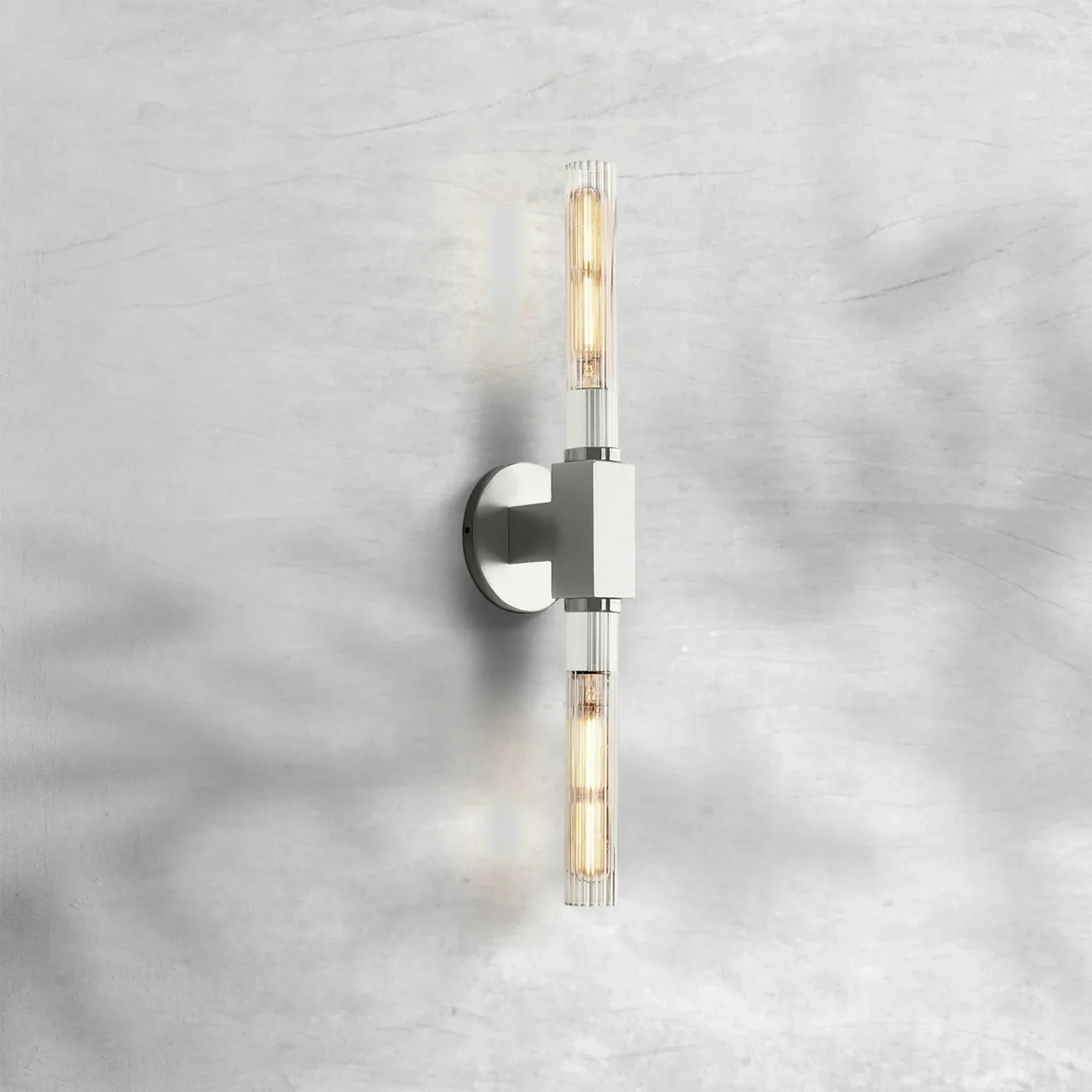 Cannel Glass Linear Wall Sconce