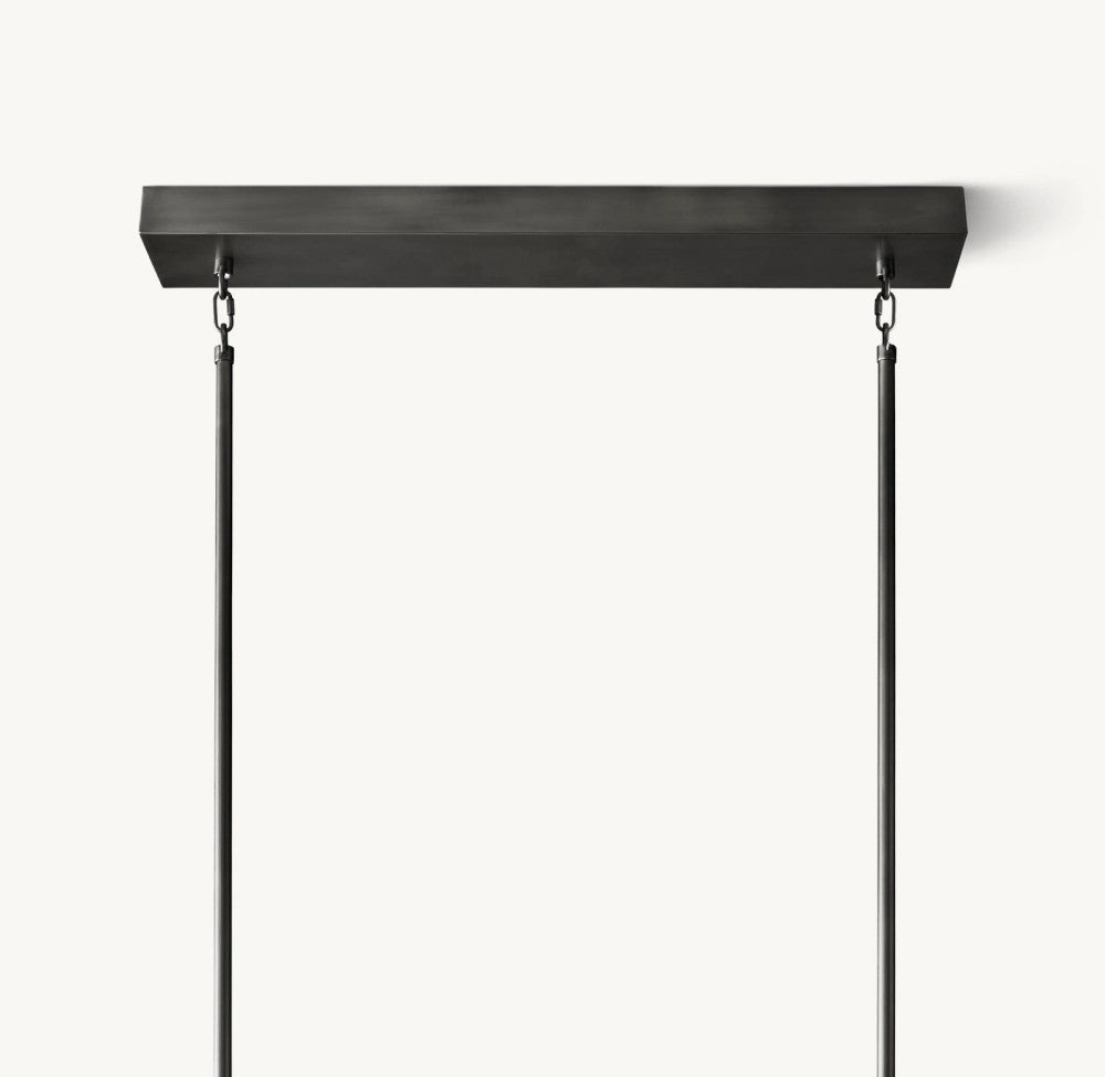Akachon Rectangular Chandelier 54" - Zelno Lighting