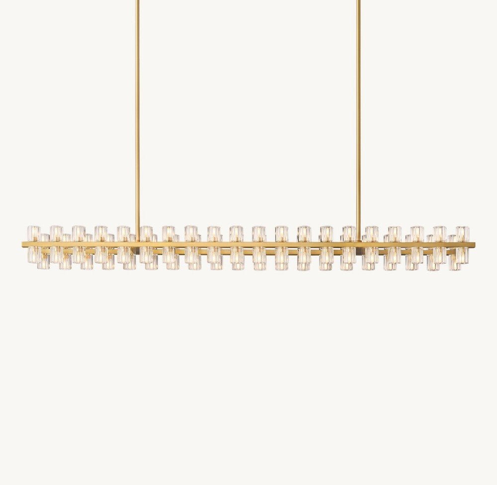 Akachon Rectangular Chandelier 72" - Zelno Lighting