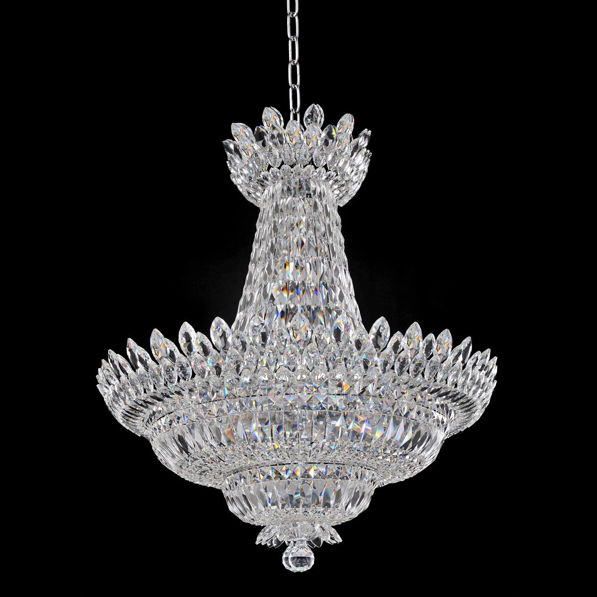 Empire Style Foyer Ceiling Chandelier Crystal Pendant Light For Living Room Decoration