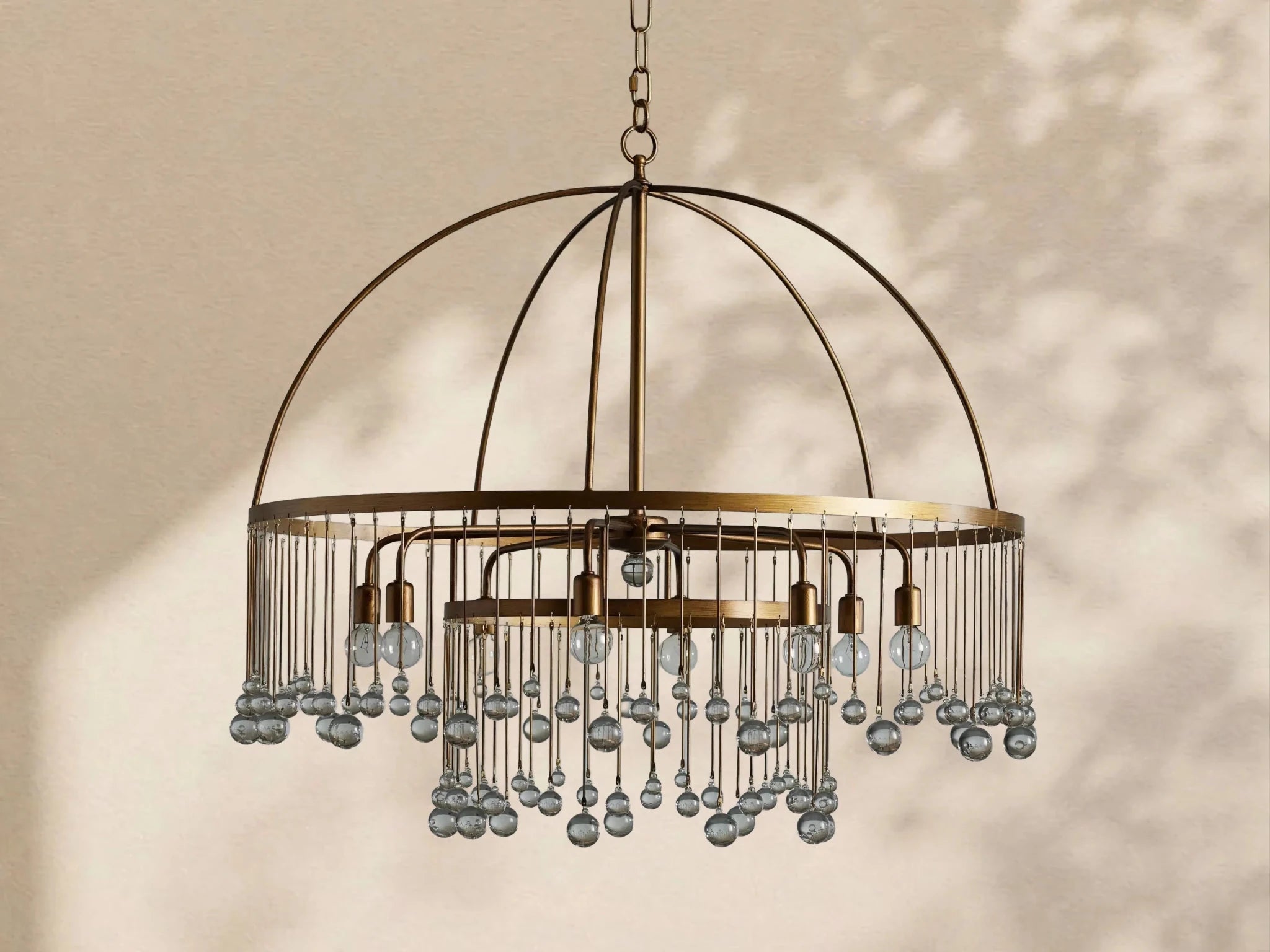 Aubrey Crystal Ball Round Chandelier 5 Light / 8 Light - Zelno Lighting