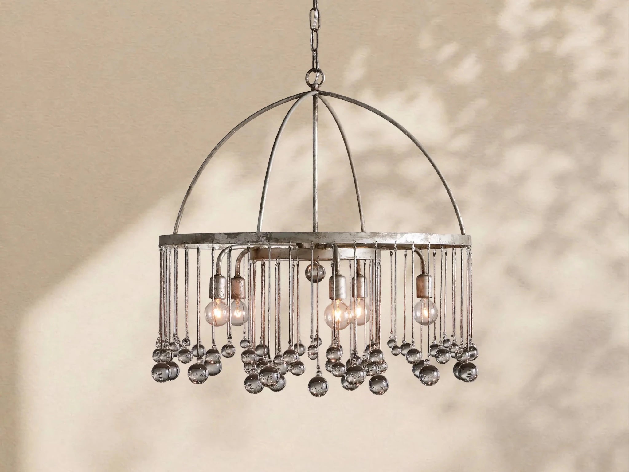Aubrey Crystal Ball Round Chandelier 5 Light / 8 Light - Zelno Lighting