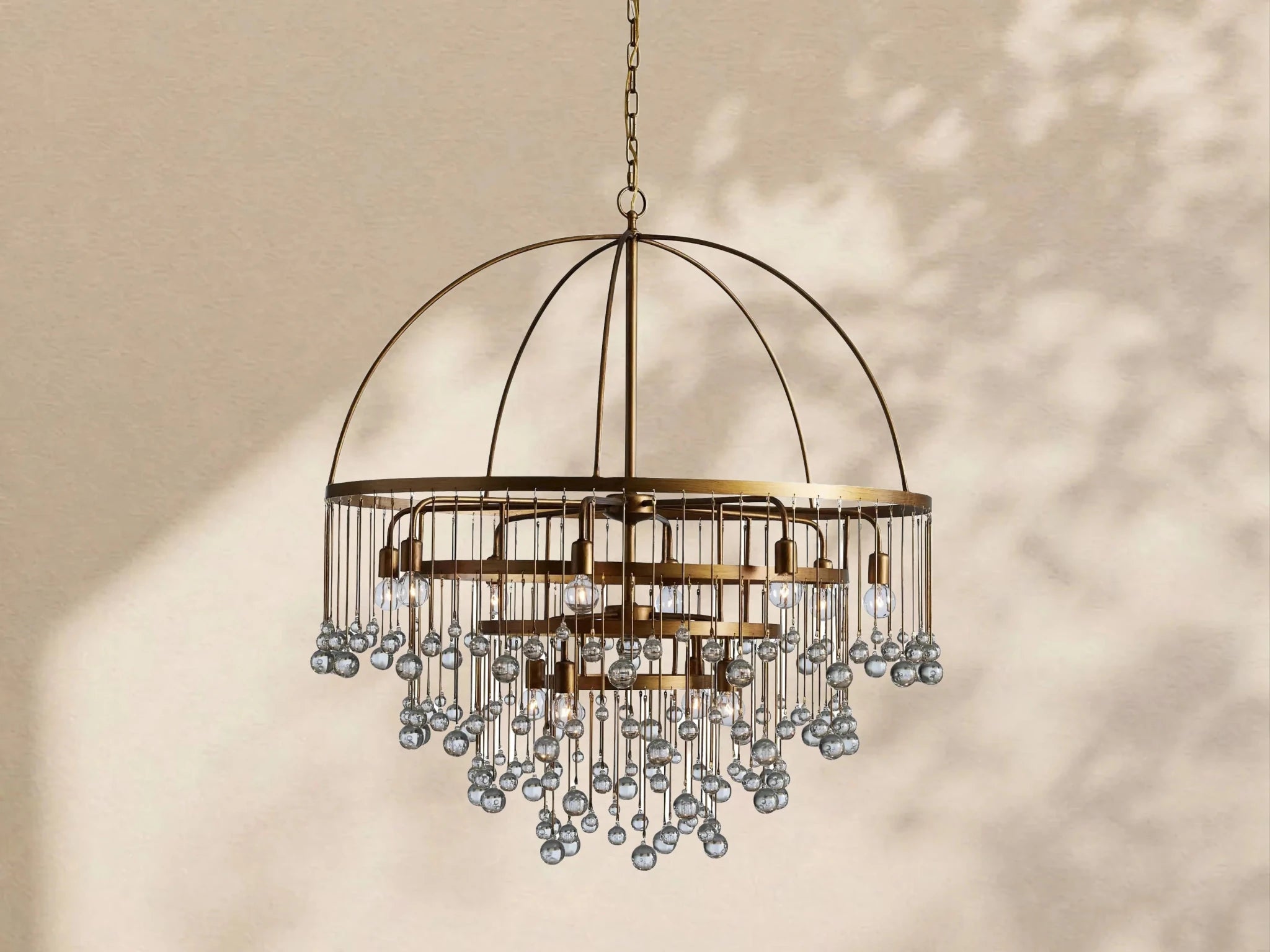 Aubrey Modern Crystal Ball 4 Tier Chandelier - Zelno Lighting