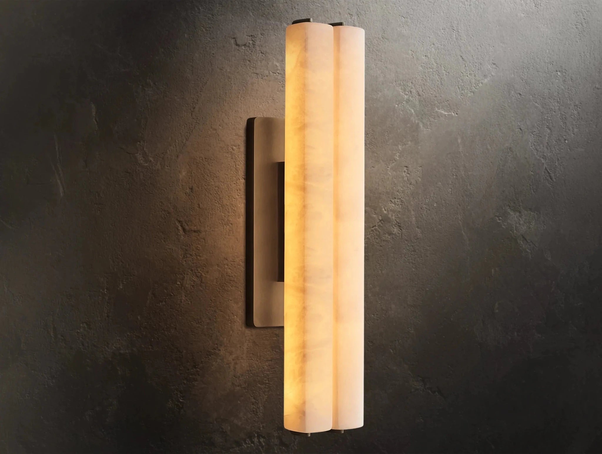 Audubam Alabaster Double Sconce - Zelno Lighting