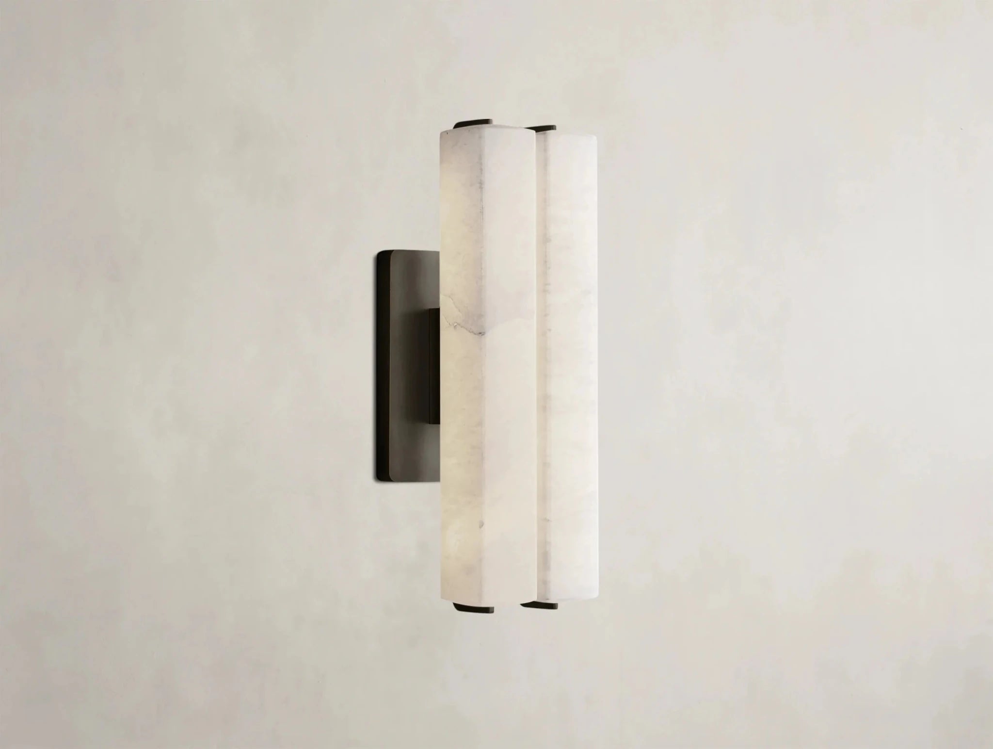 Audubam Alabaster Double Sconce - Zelno Lighting