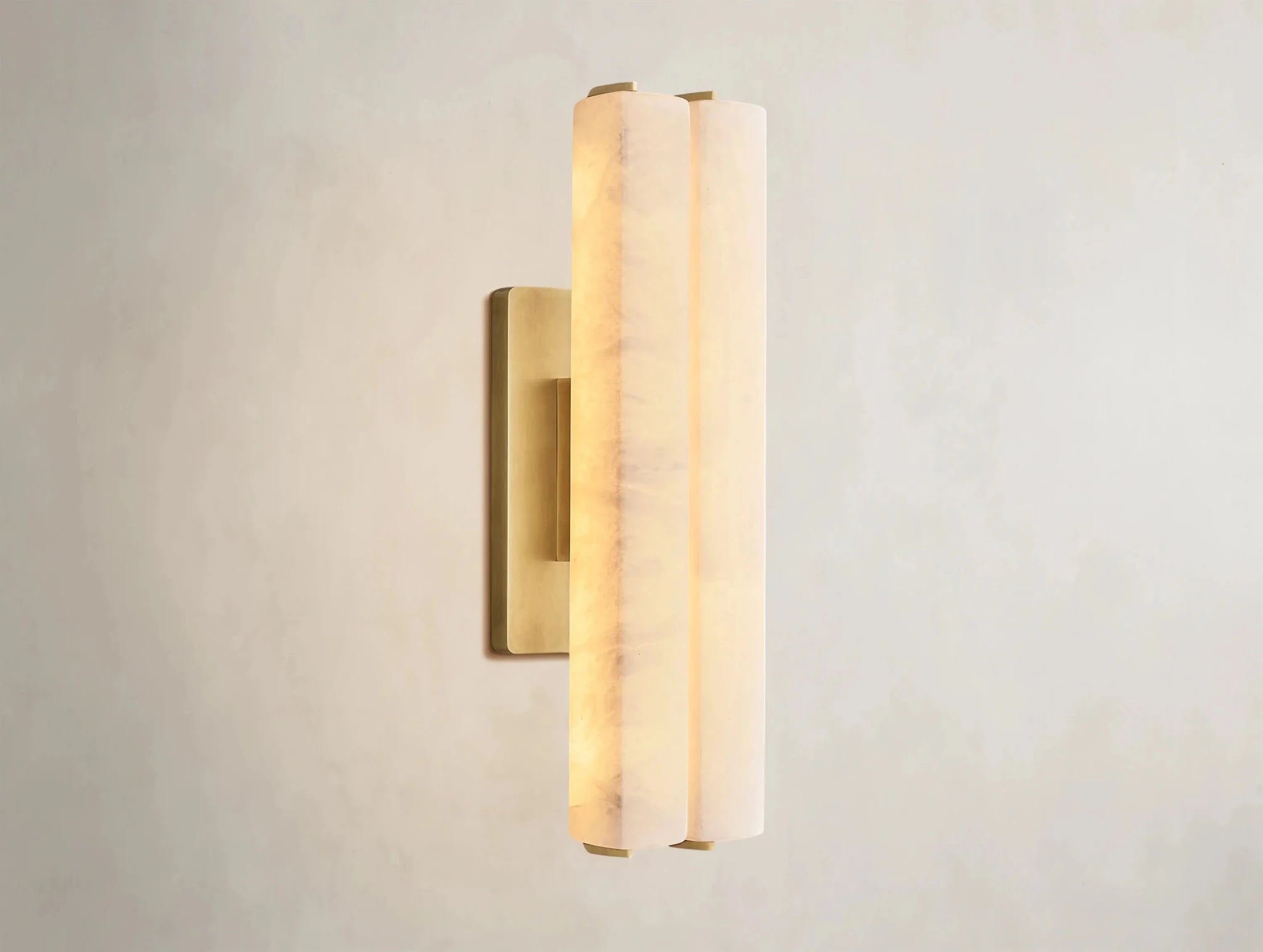 Audubam Alabaster Double Sconce - Zelno Lighting