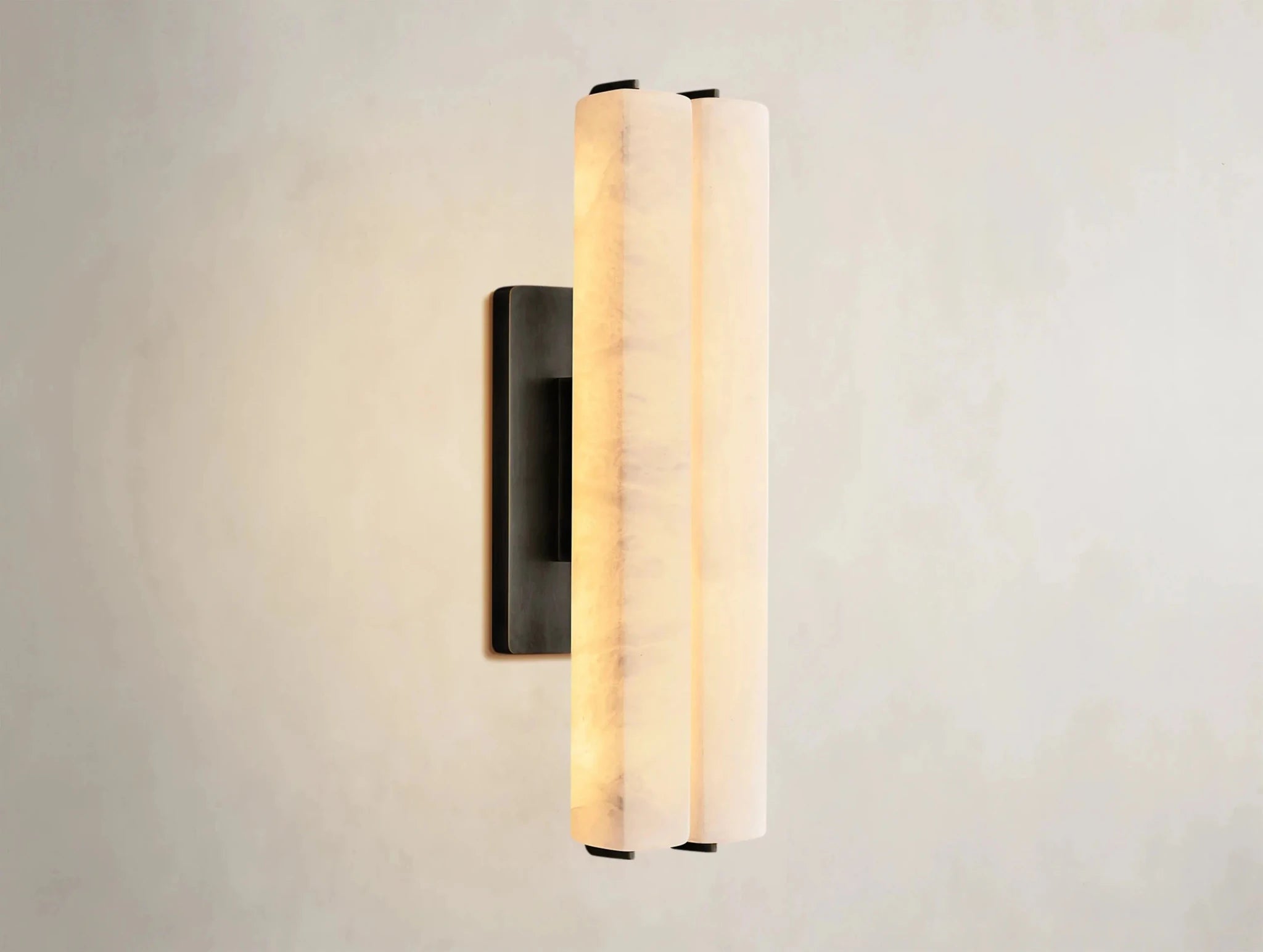 Audubam Alabaster Double Sconce - Zelno Lighting