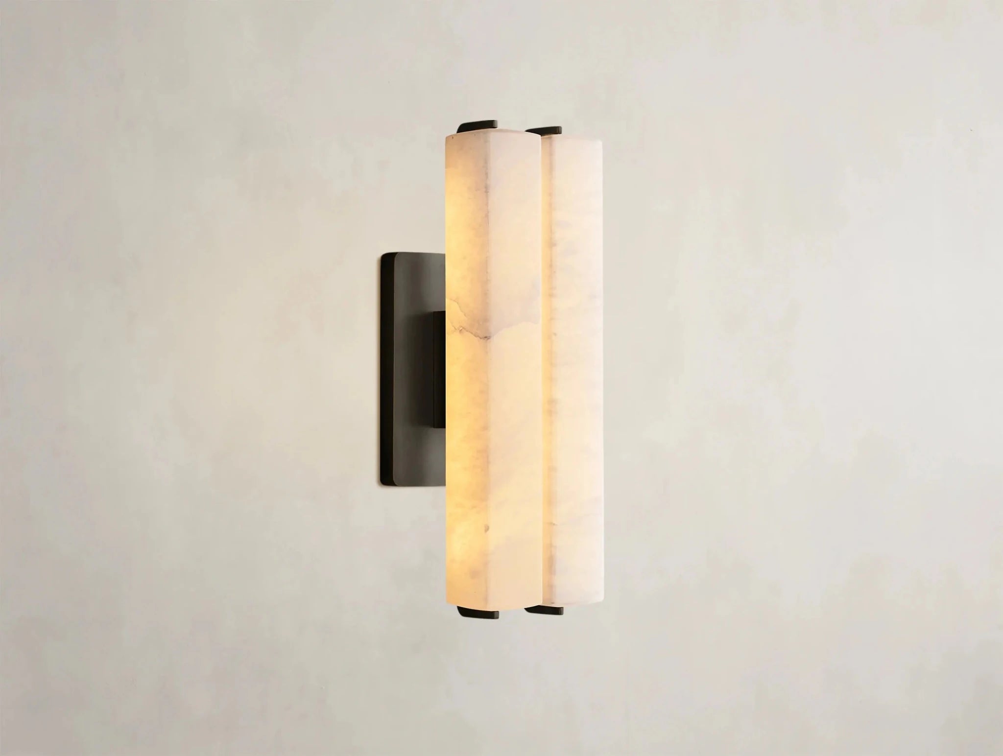 Audubam Alabaster Double Sconce - Zelno Lighting