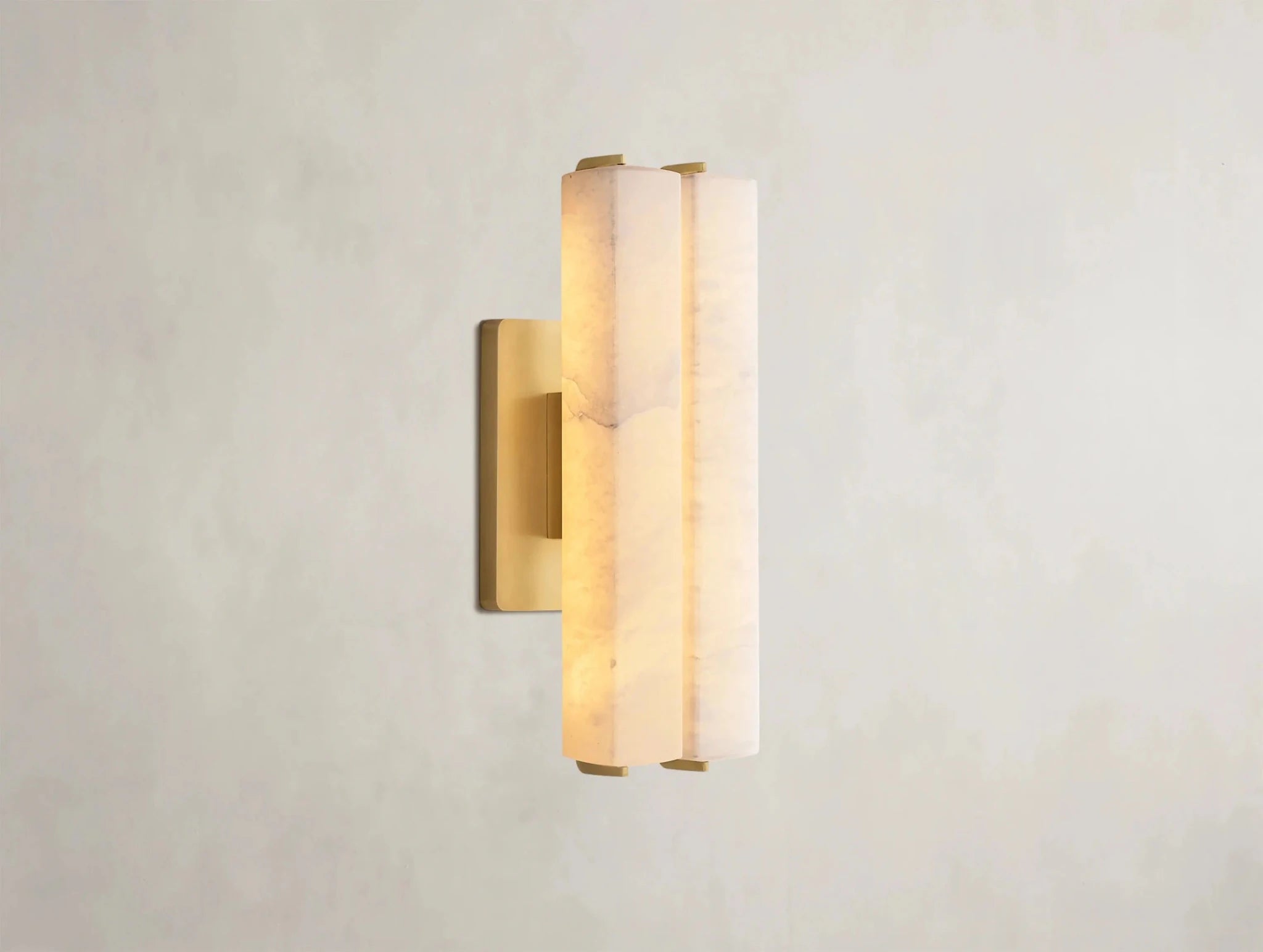 Audubam Alabaster Double Sconce - Zelno Lighting