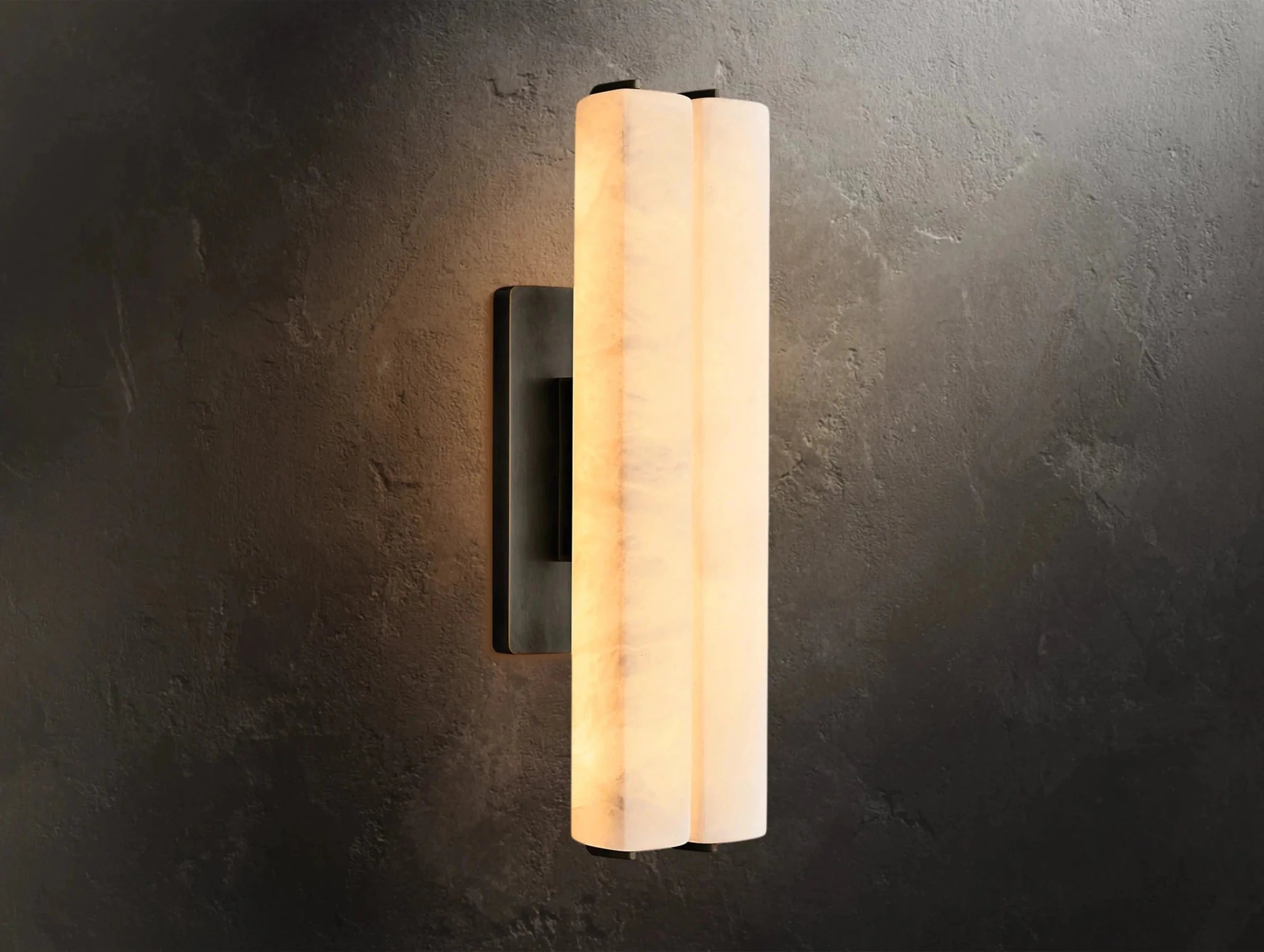 Audubam Alabaster Double Sconce - Zelno Lighting