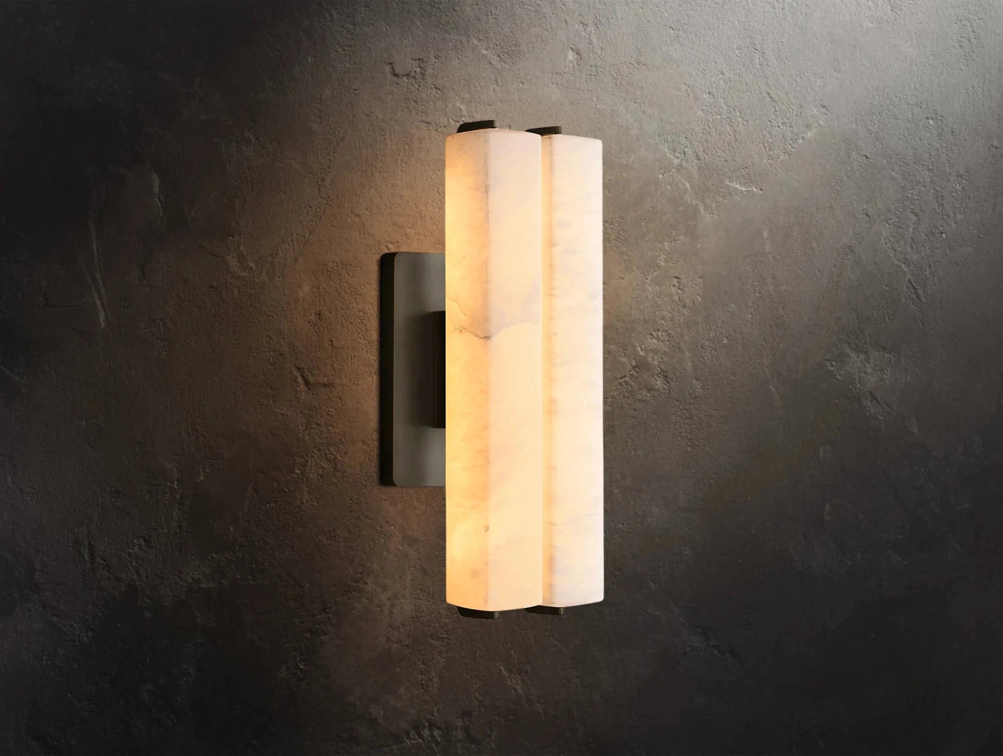 Audubam Alabaster Double Sconce - Zelno Lighting