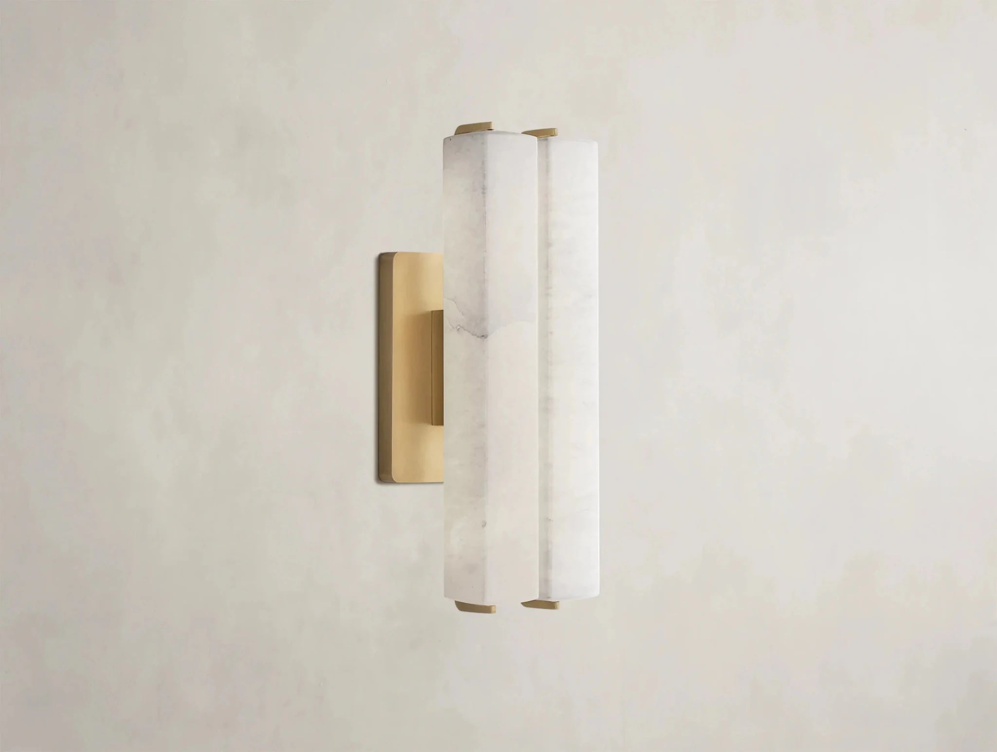 Audubam Alabaster Double Sconce - Zelno Lighting