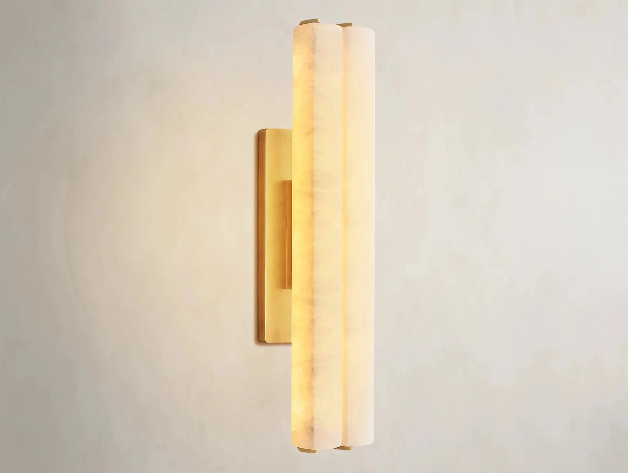 Audubam Alabaster Double Sconce - Zelno Lighting