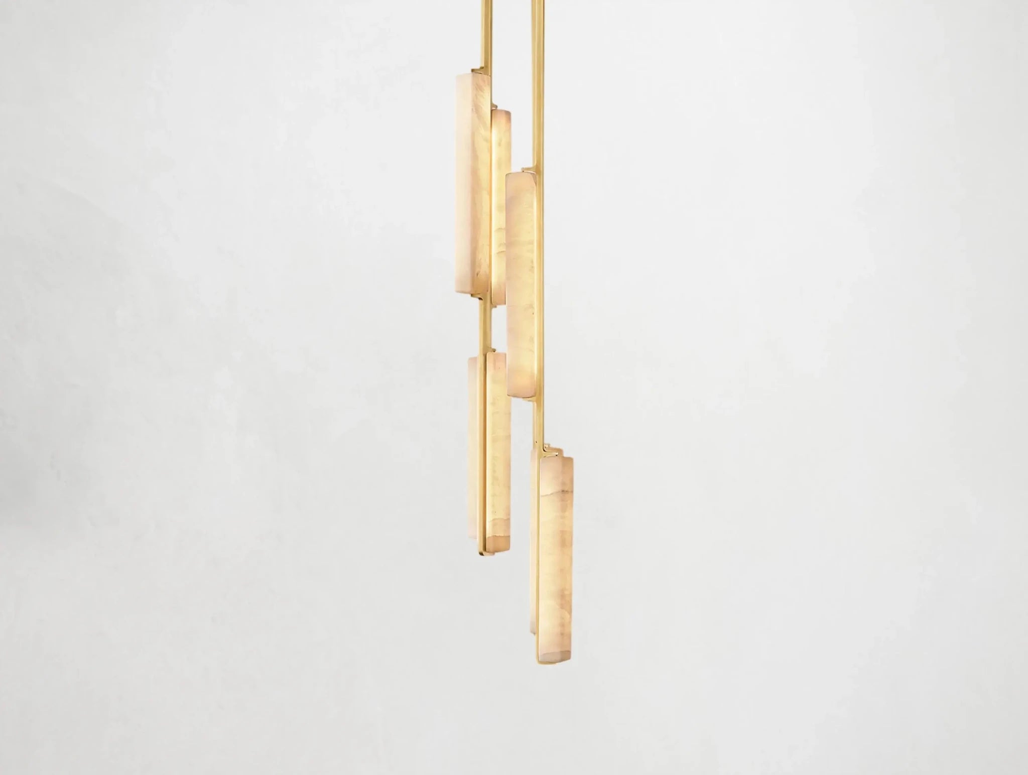 Audubam Alabaster Linear Chandelier - Zelno Lighting