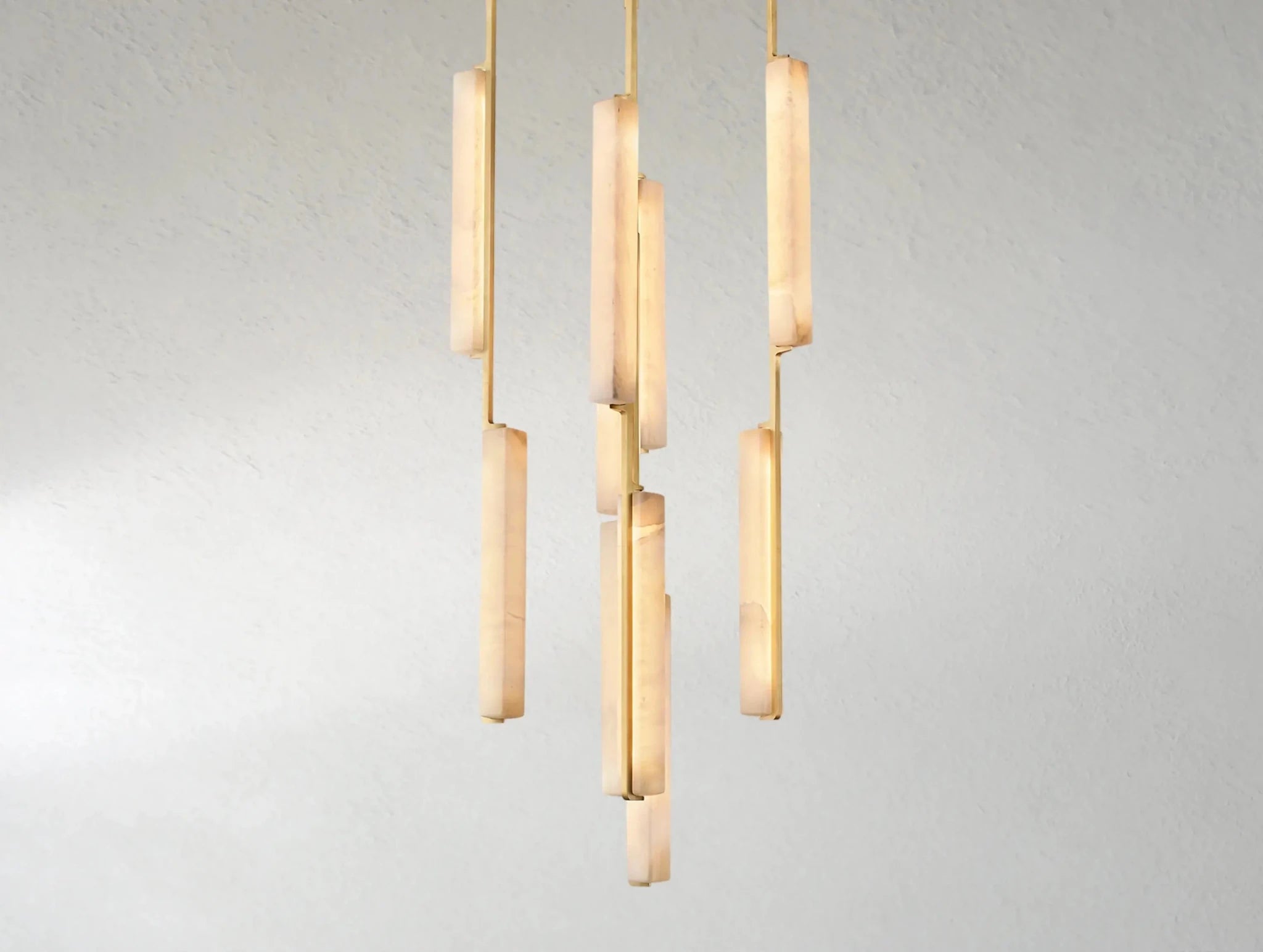 Audubam Alabaster Round Chandelier - Zelno Lighting