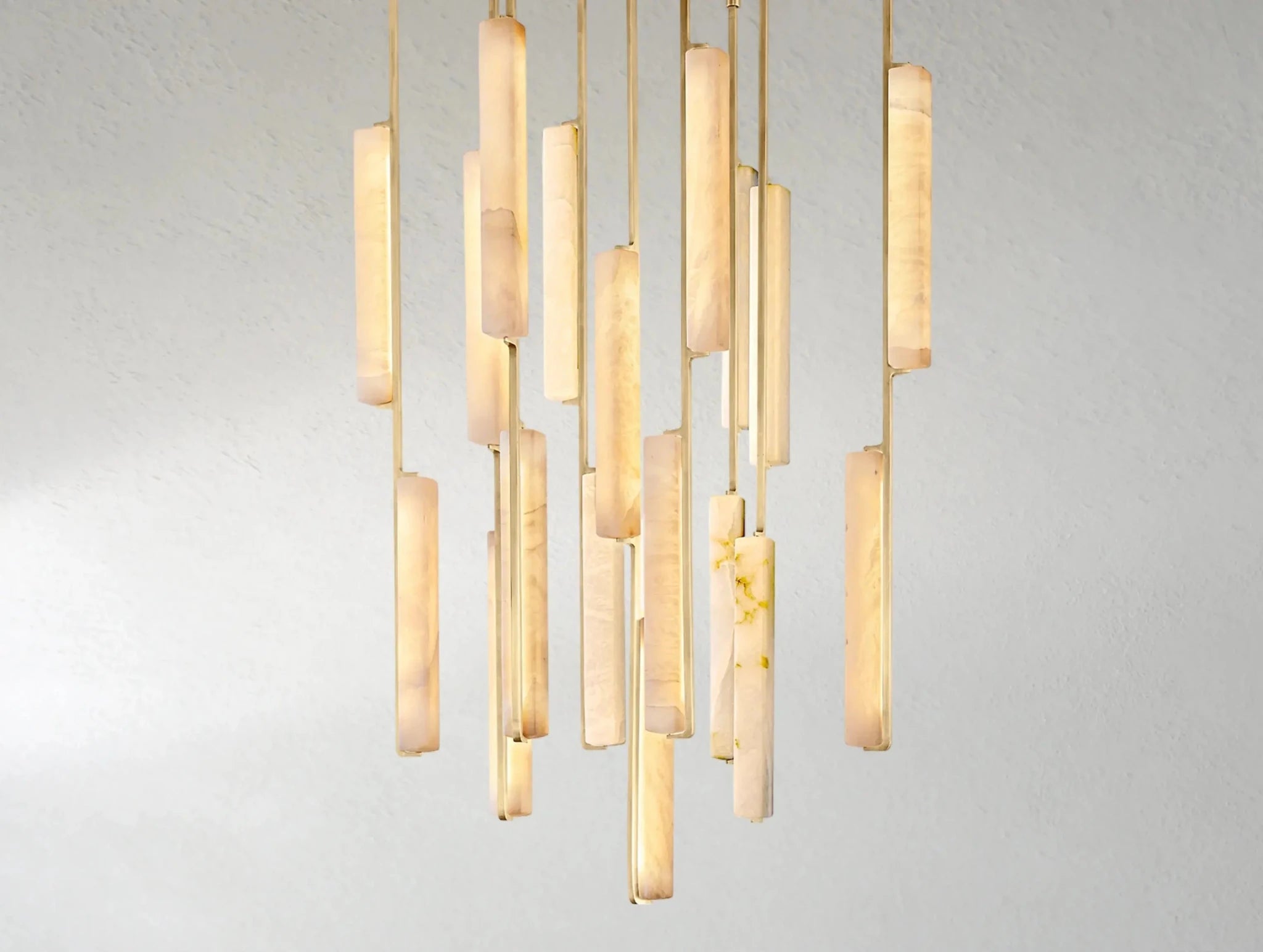 Audubam Alabaster Round Chandelier - Zelno Lighting
