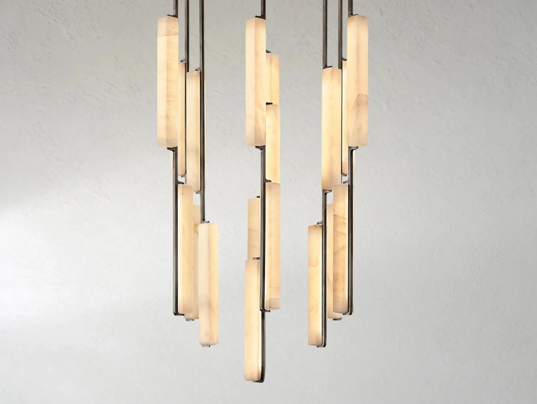 Audubam Alabaster Round Chandelier - Zelno Lighting