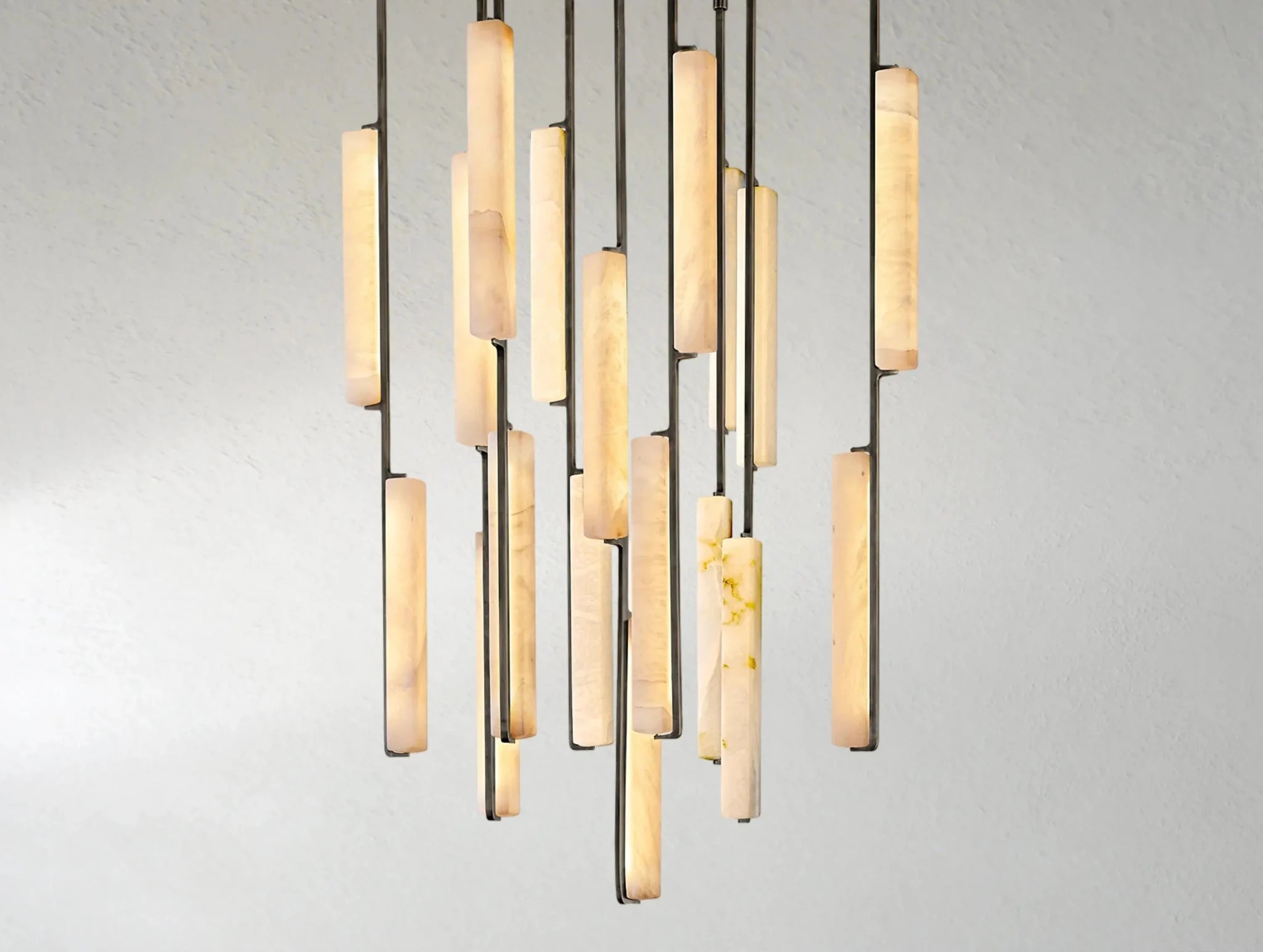 Audubam Alabaster Round Chandelier - Zelno Lighting