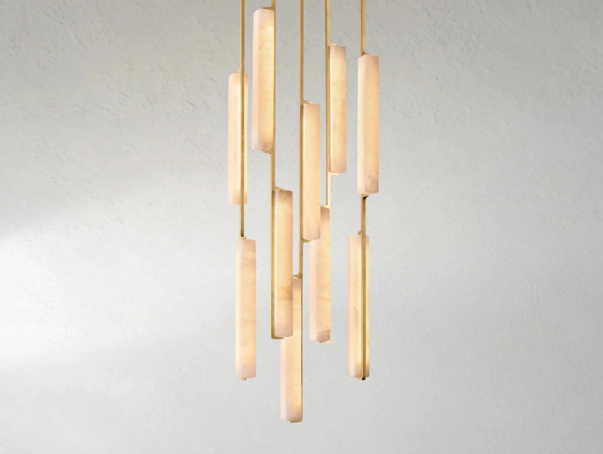 Audubam Alabaster Round Chandelier - Zelno Lighting