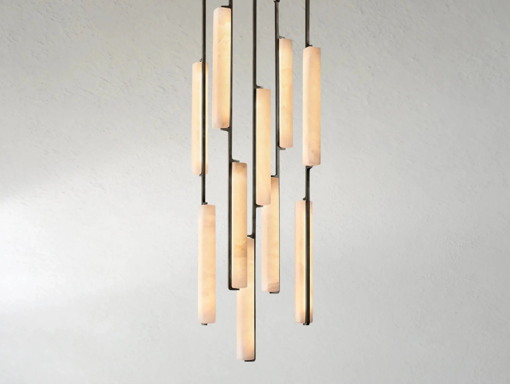 Audubam Alabaster Round Chandelier - Zelno Lighting